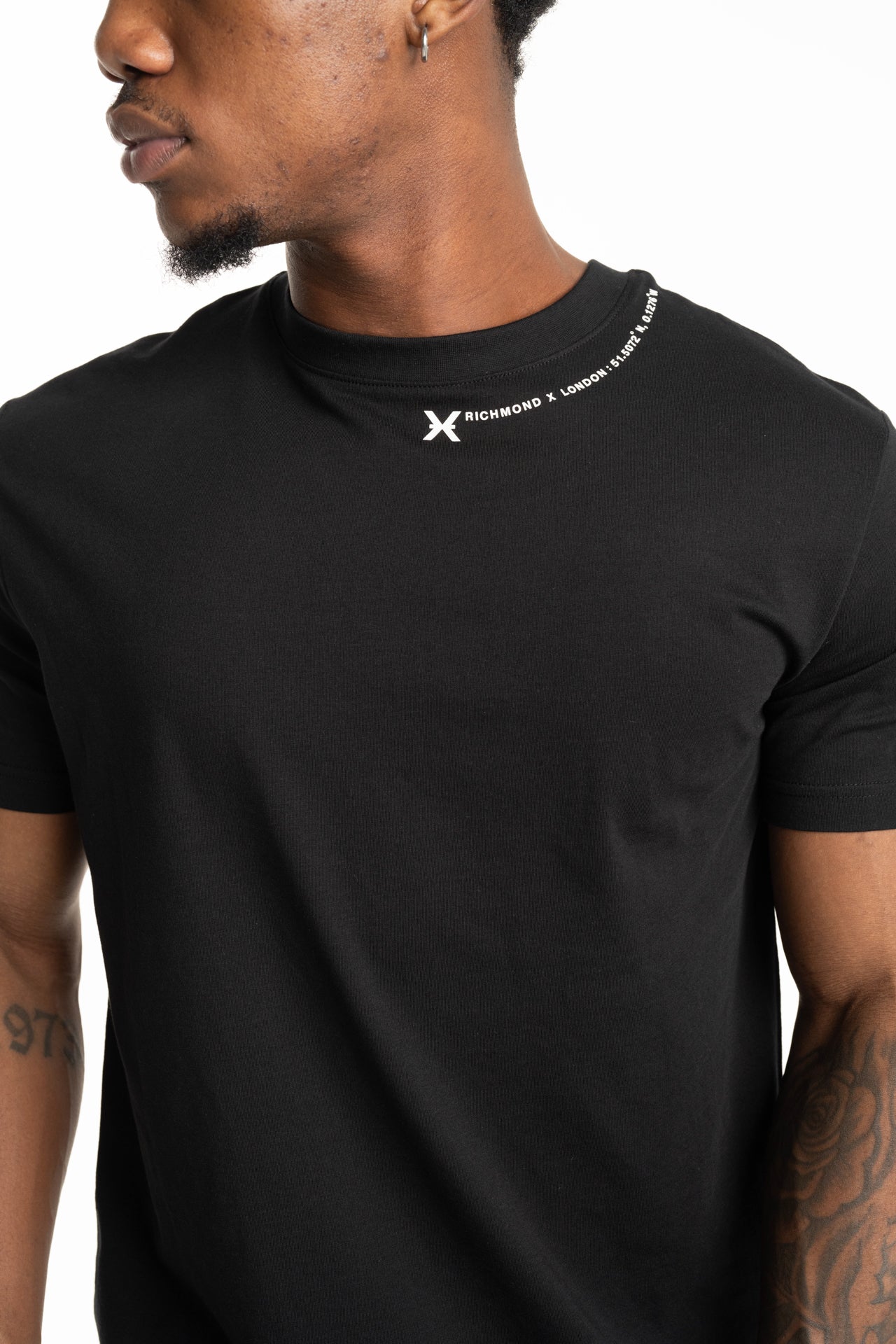 John Richmond Men's Fyami T Shirt | UMP26038TSRSC-Black