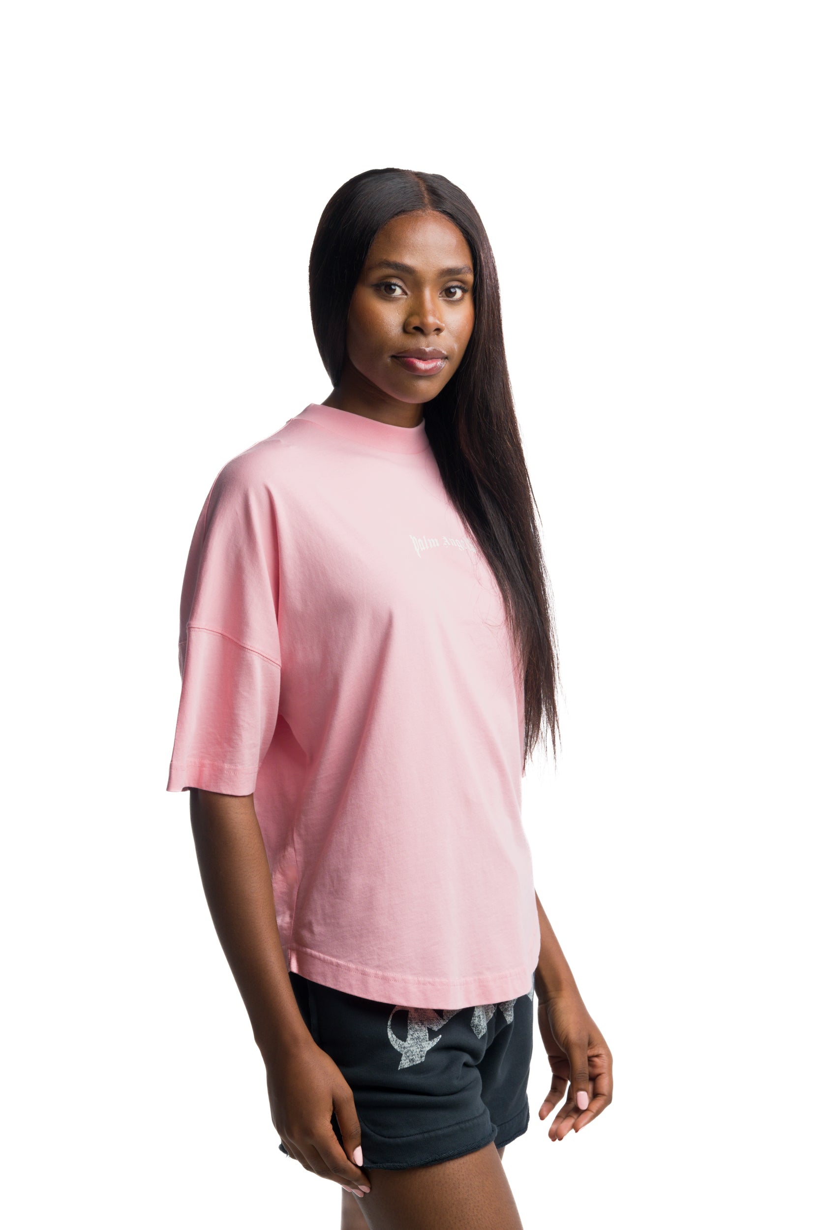 Palm Angels Ladies Outline Logo Over Tee | PWAA07CS26JER006-3003