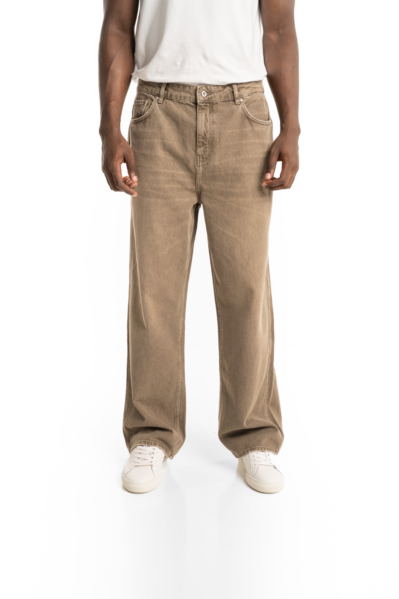 Represent Men's R3 Baggy Denim | MLM100333-59-Washed Olive