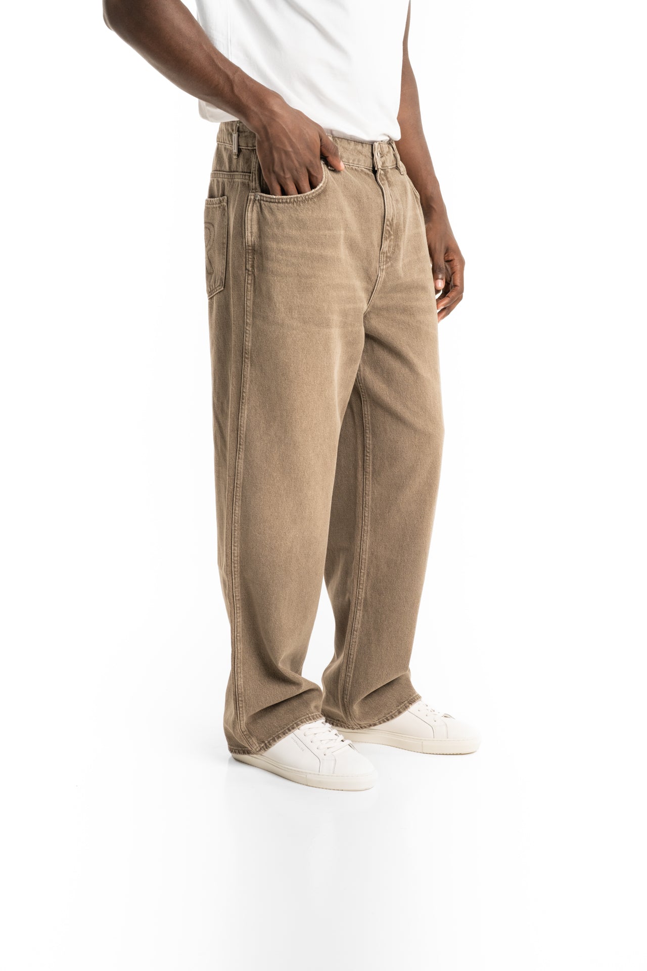 Represent Men's R3 Baggy Denim | MLM100333-59-Washed Olive