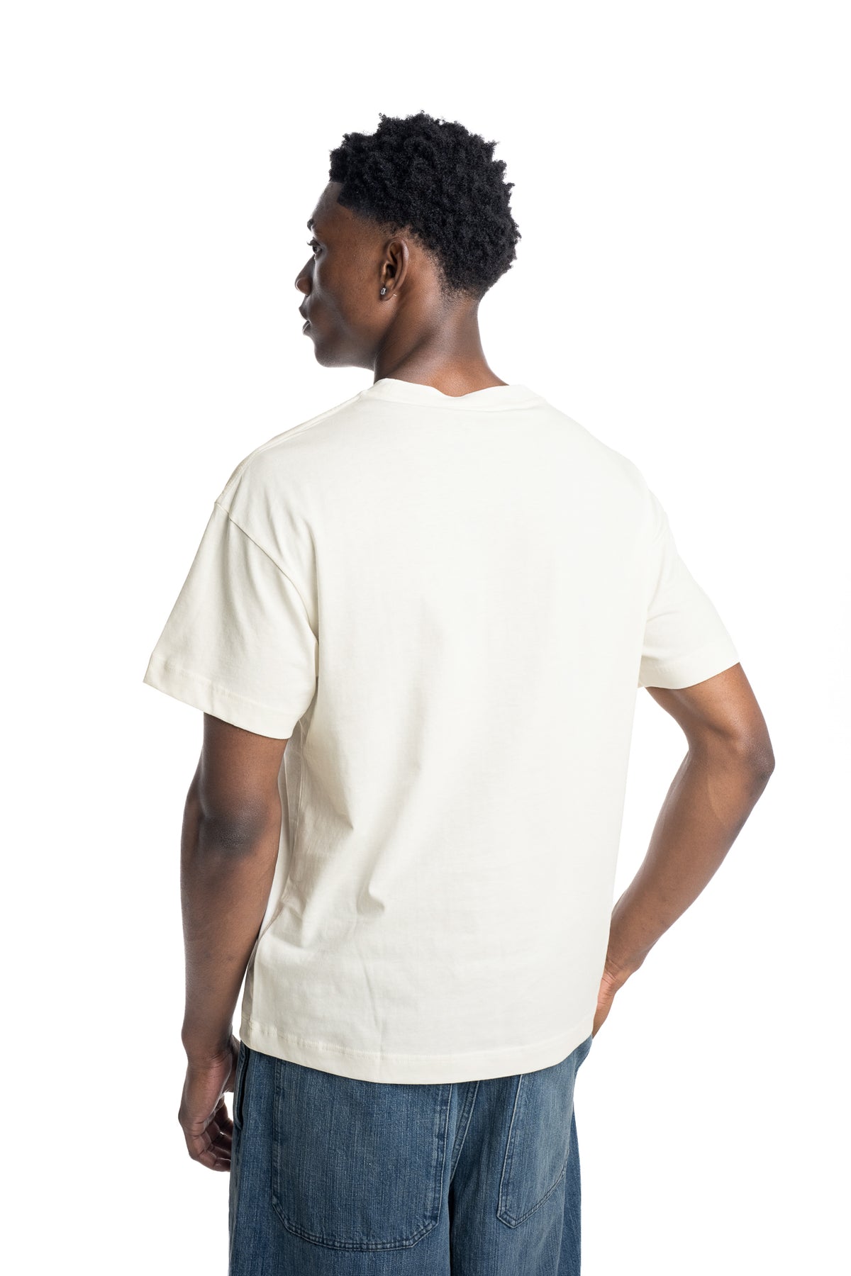 Palm Angels Men's Neck Logo Dripped T Shirt | PMAAT01J99ZC-0110