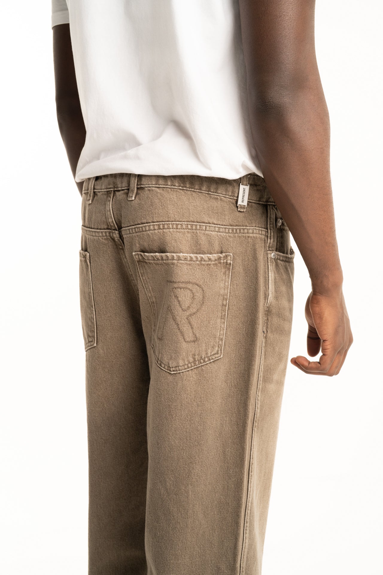 Represent Men's R3 Baggy Denim | MLM100333-59-Washed Olive
