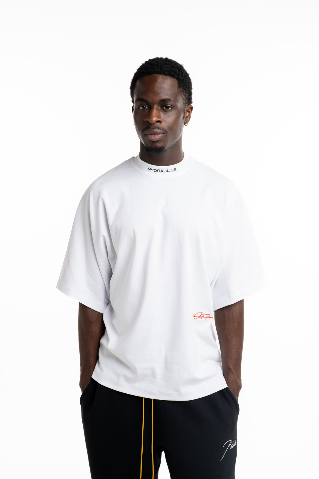 Hydraulics Men's We Are The Pioneers Co-ordinates Super Oversized T Shirt White |