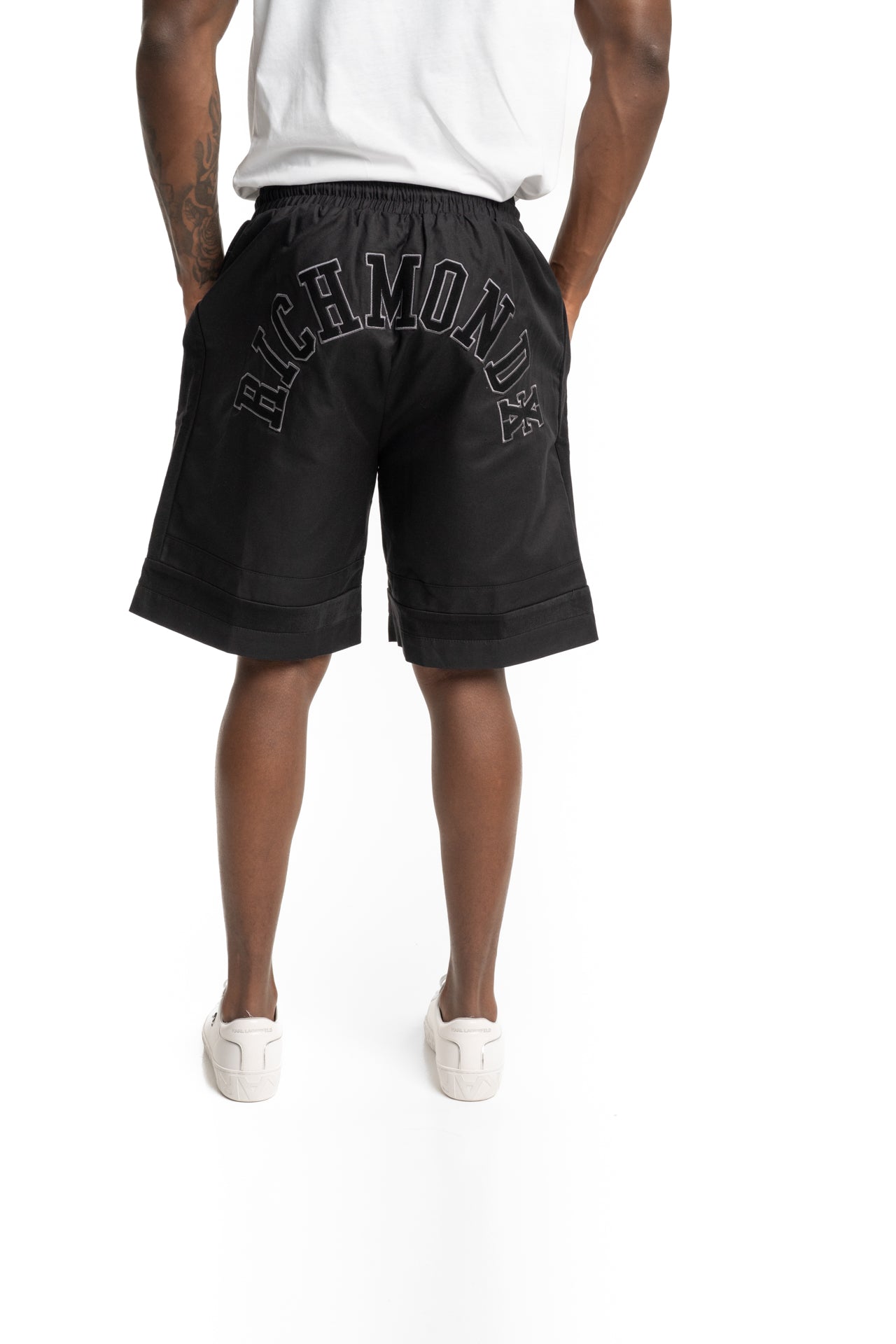 John Richmond Men's Listemi Bermuda | UMP26148BEHB-Black