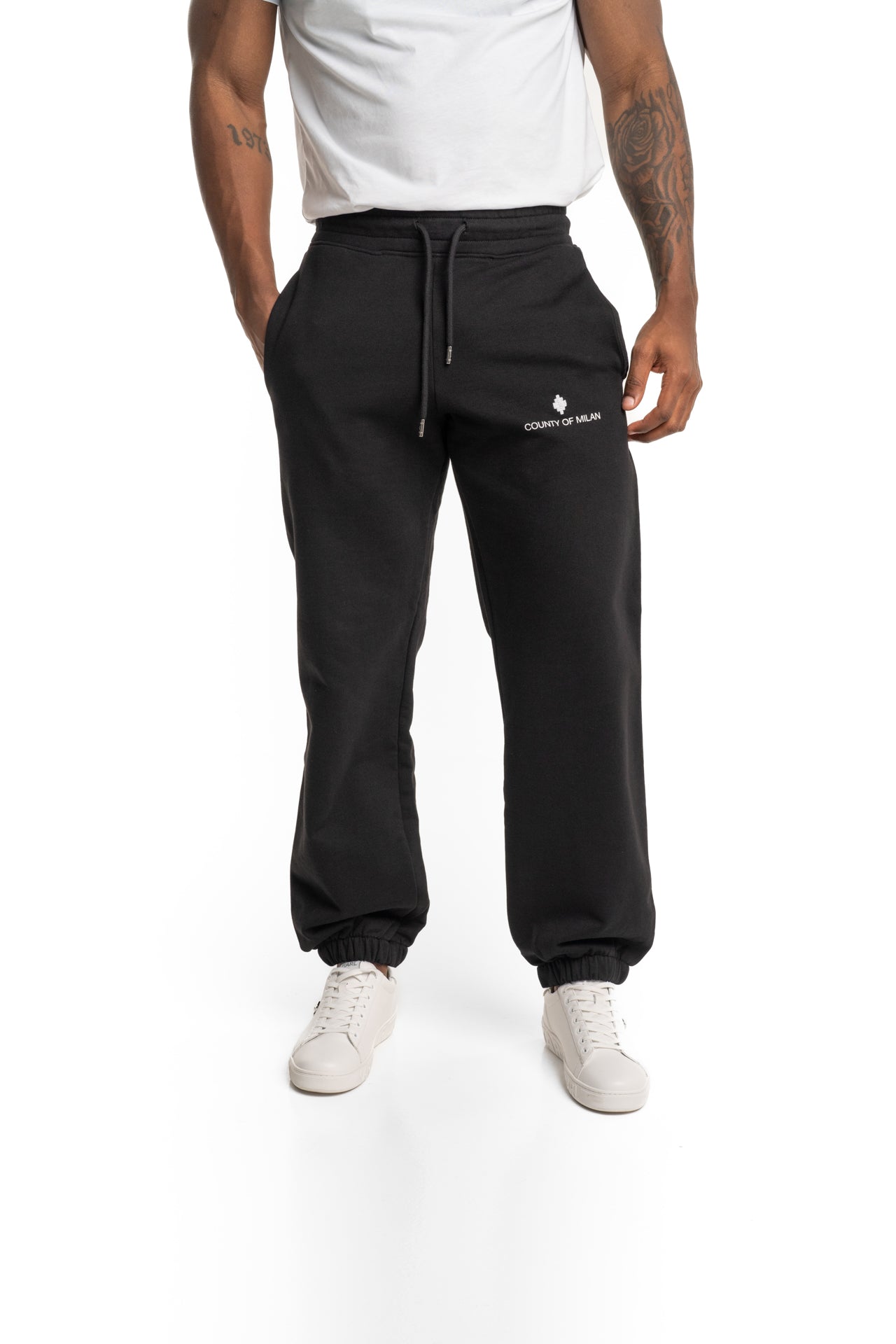 County of Milan Men's Sweatpants Black | S6CMMAFP091-110