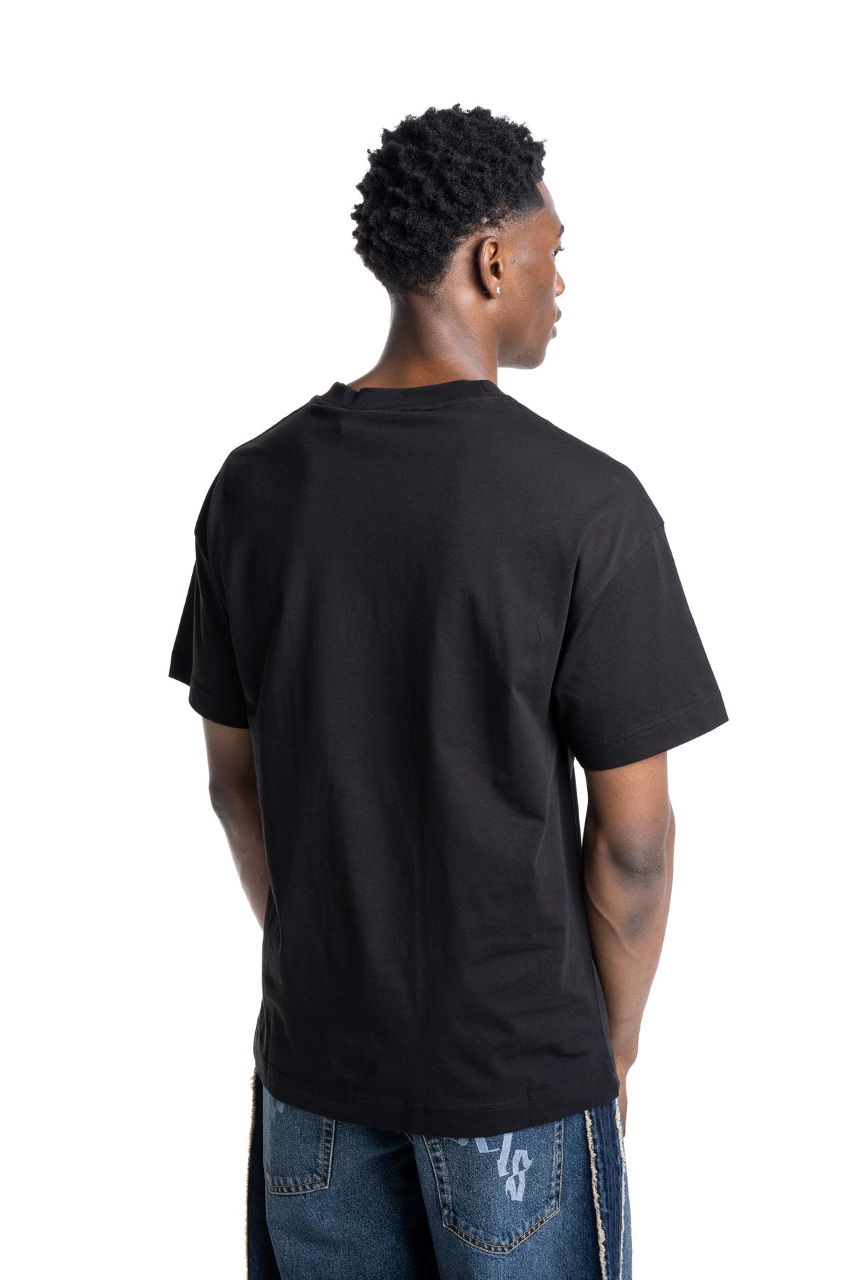 Palm Angels Men's Neck Logo Neon T Shirt | PMAAT01J99ZA-1001