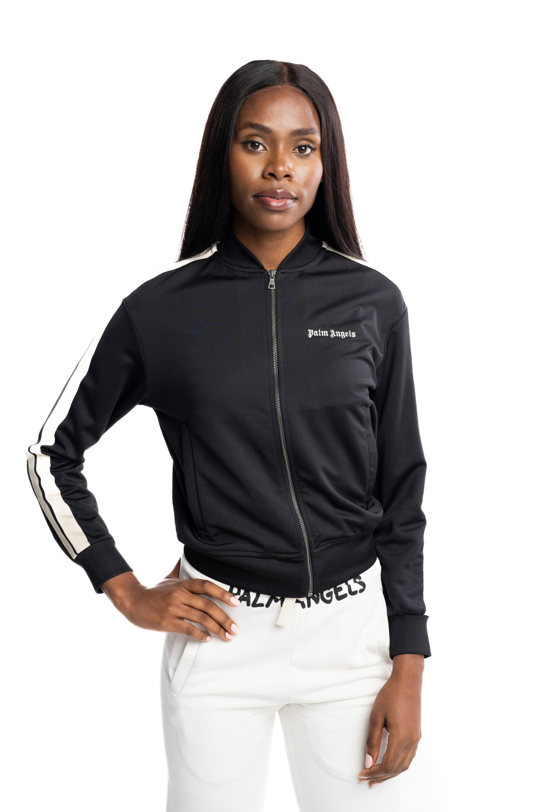 Palm Angels Ladies Classic Logo Track Bomber | PWBD050S26FAB001-1003