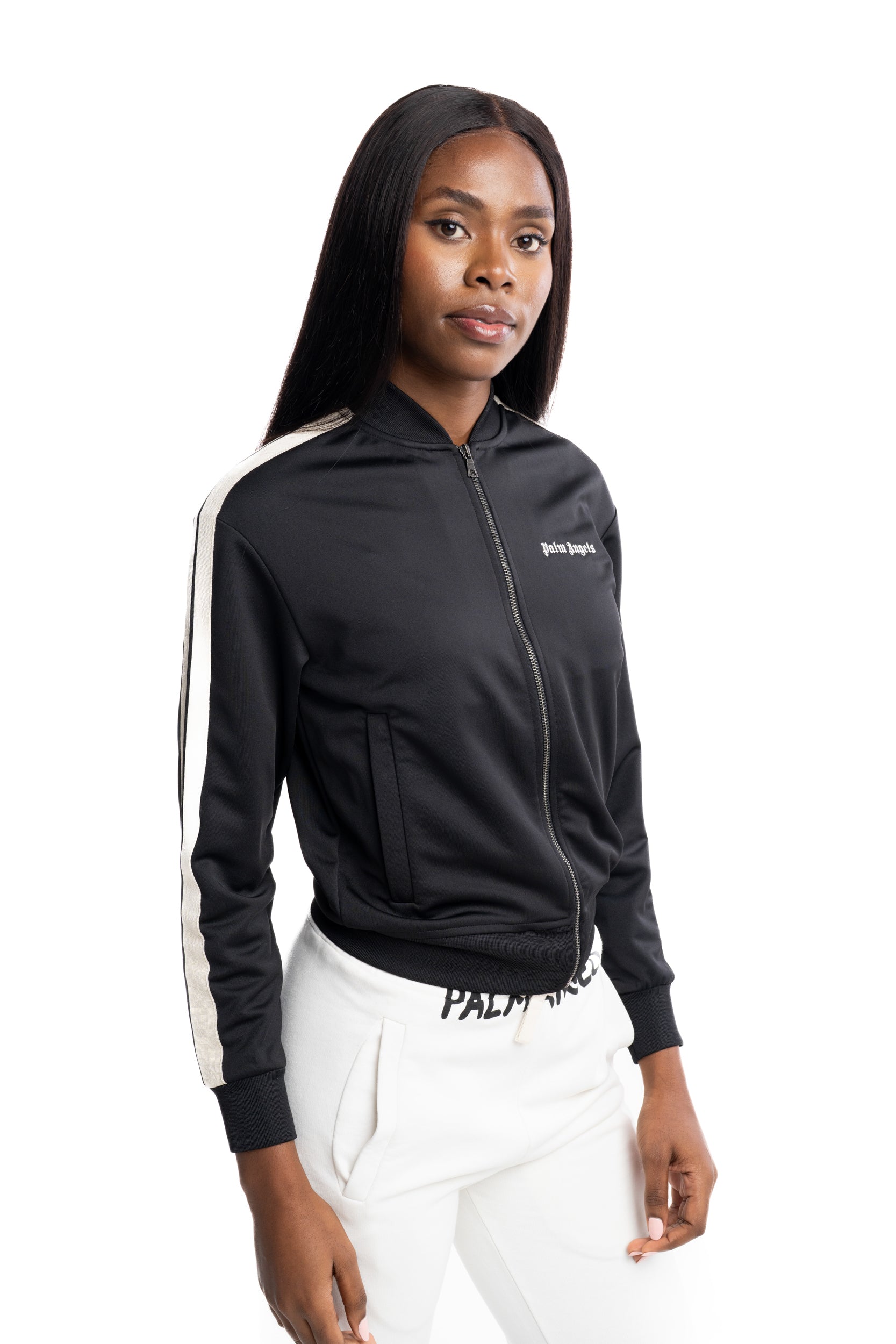 Palm Angels Ladies Classic Logo Track Bomber | PWBD050S26FAB001-1003