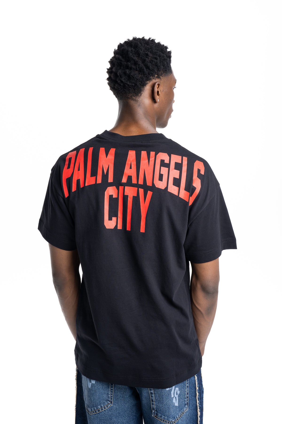 Palm Angels Men's Palm City T Shirt | PMAAT01J99ZO-1040