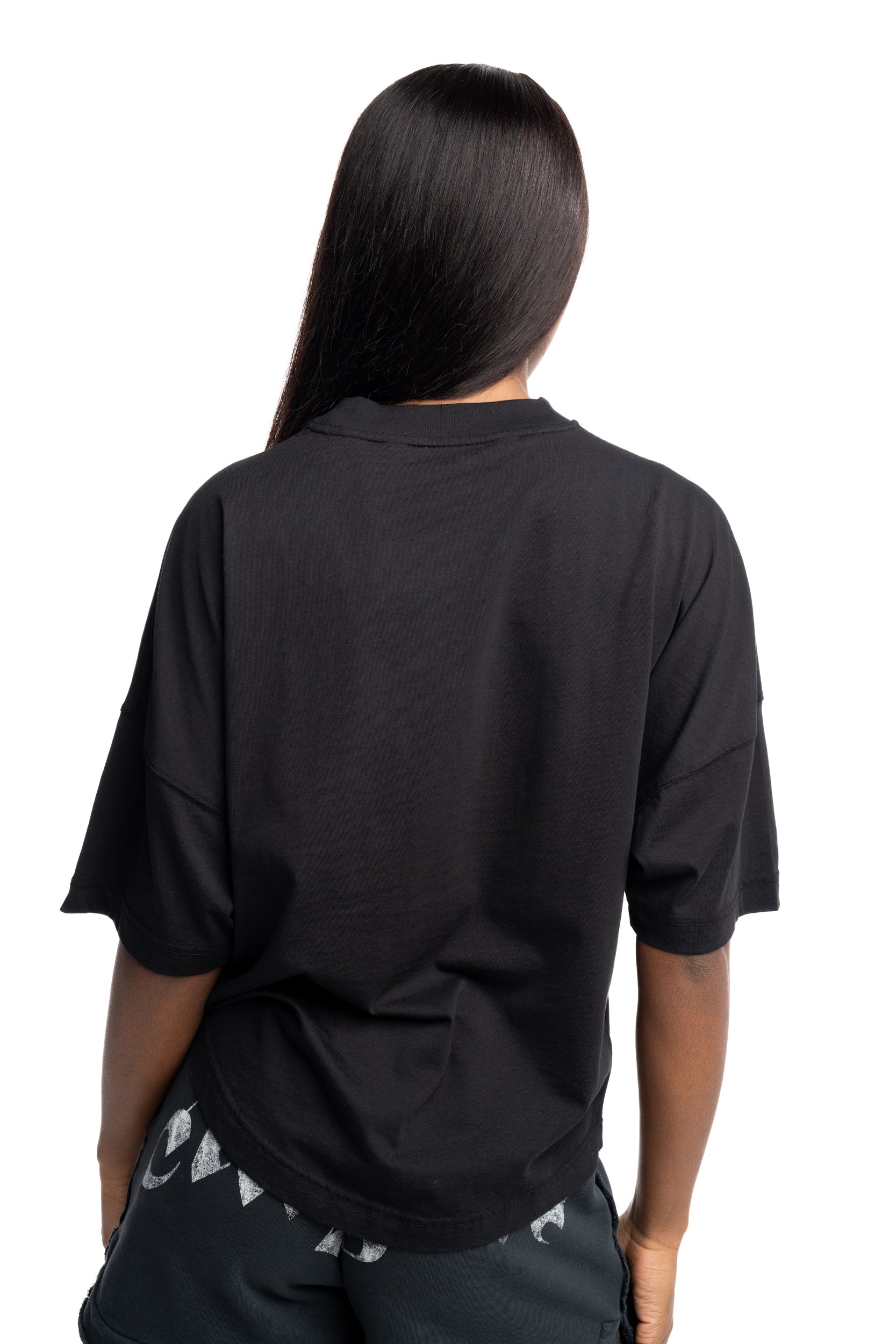 (Core) Palm Angels Ladies Neck Logo Over Tee | PWAA07CS26JER004-1003