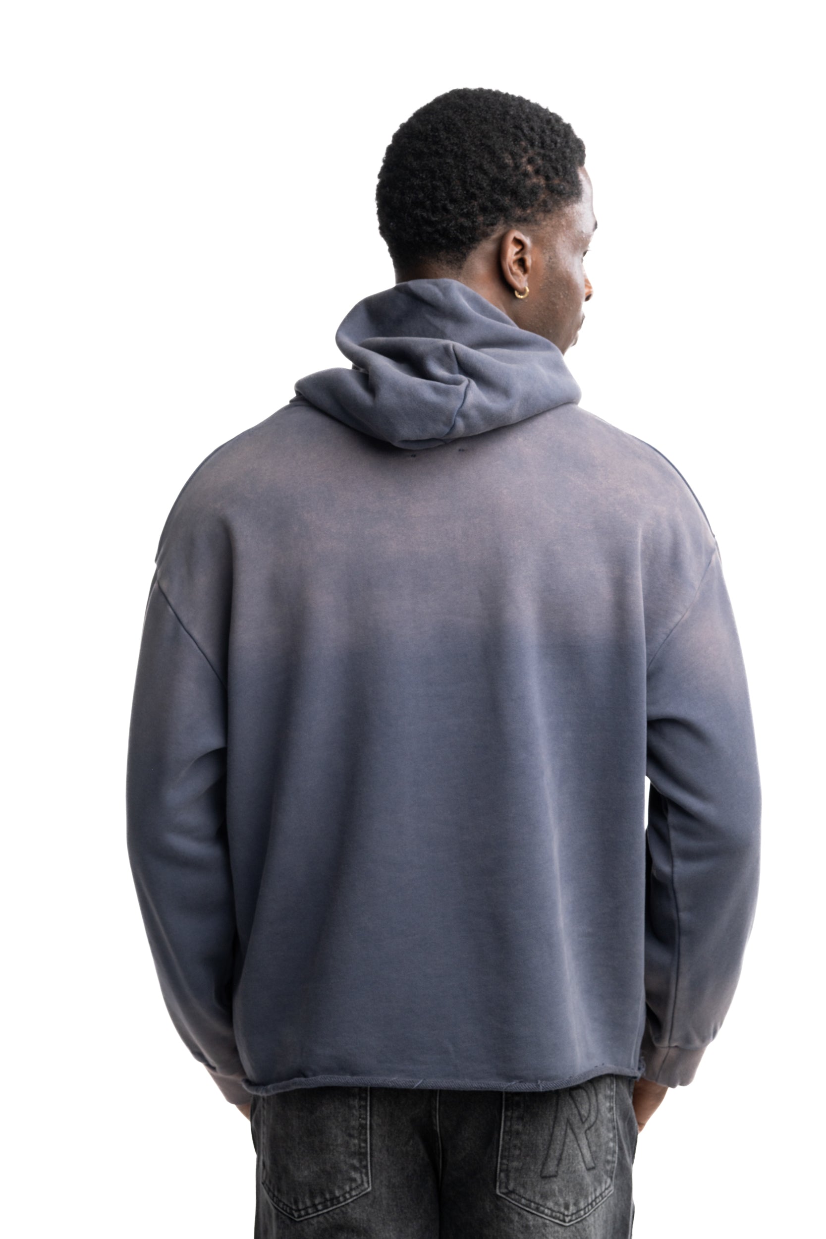 Found Men's Wildlife Chenille Embroidered Hoodie Washed Navy | FOSS26HO03012-6345