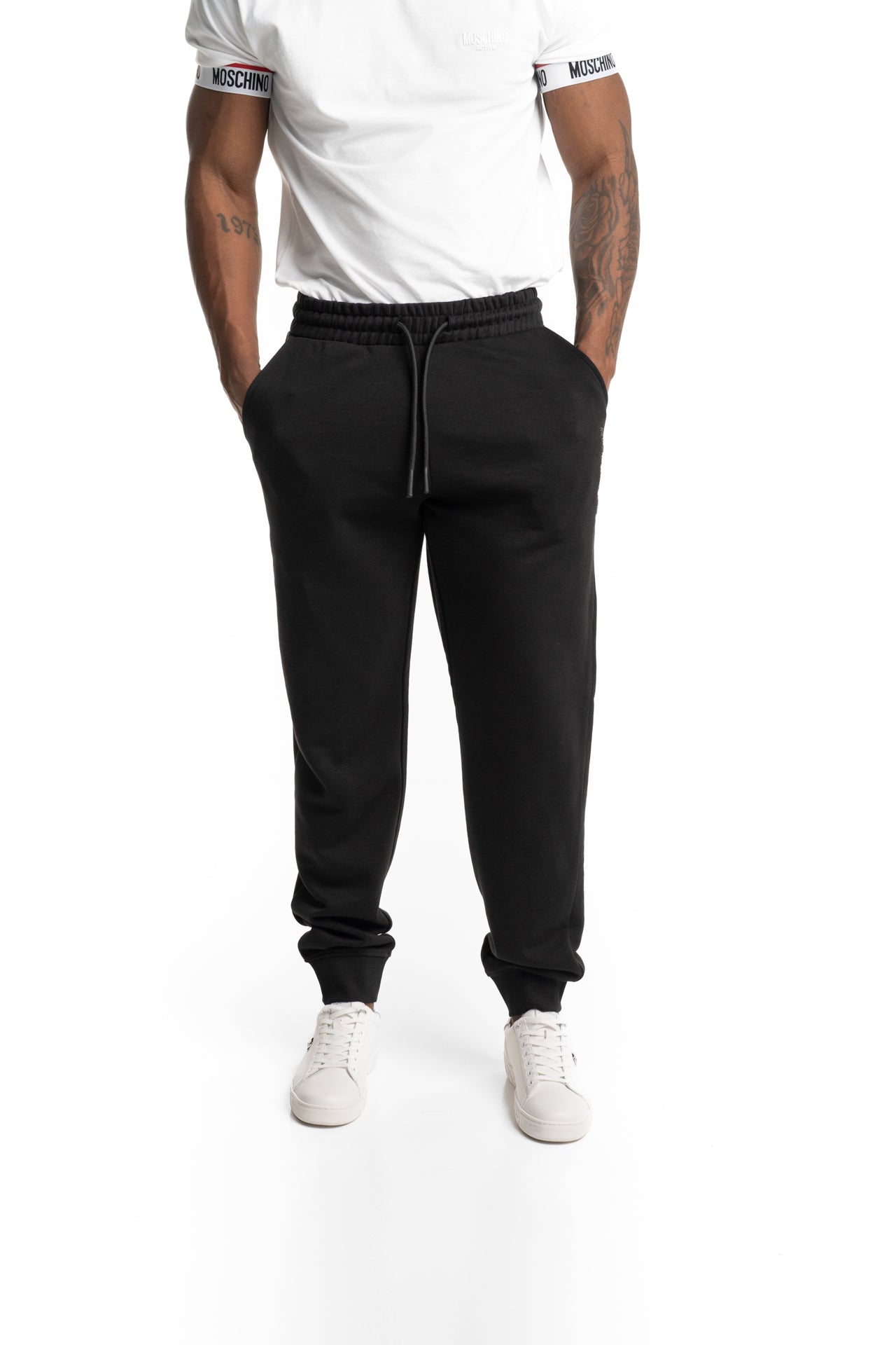 John Richmond Men's Sekhu Fleece Pants | UMP26008PARDI-Black