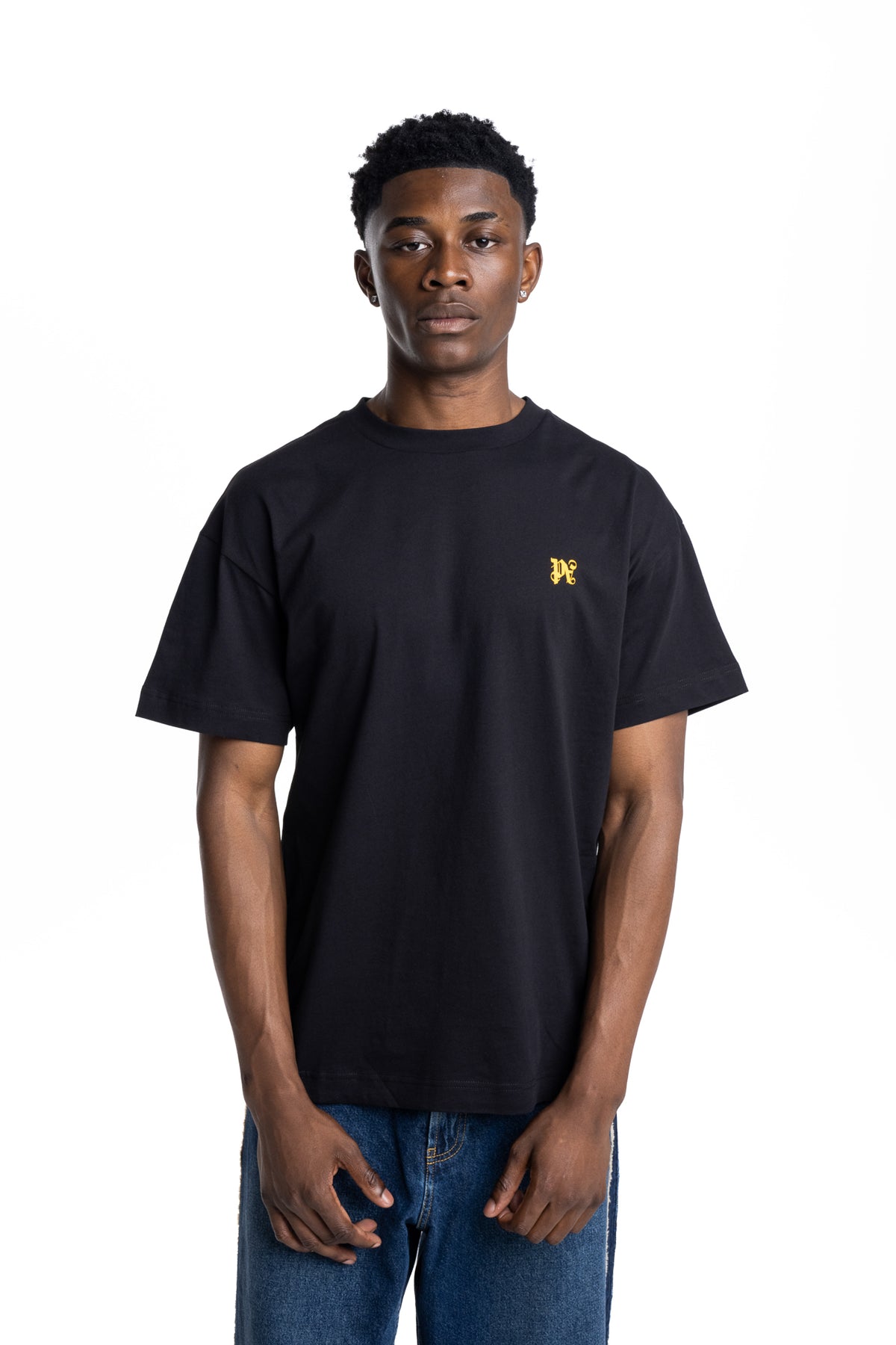 Palm Angels Men's Monogram Smoking Palm T Shirt | PMAAT01J99WB-1070