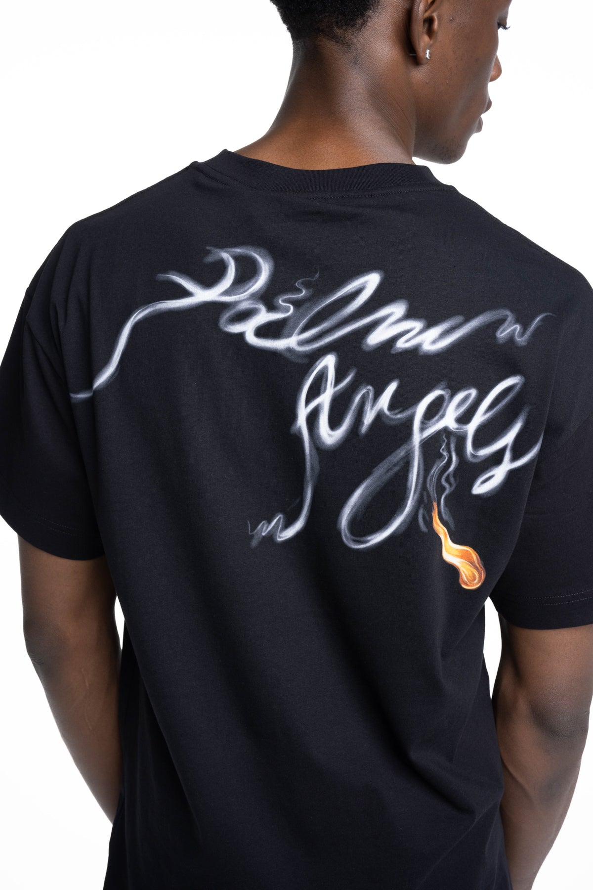 Palm Angels Men's Monogram Smoking Palm T Shirt | PMAAT01J99WB-1070