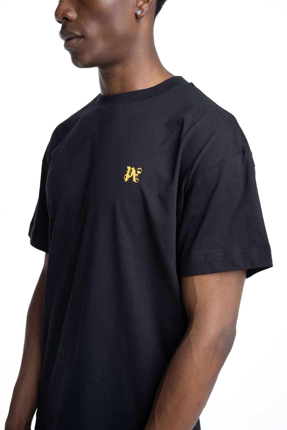 Palm Angels Men's Monogram Smoking Palm T Shirt | PMAAT01J99WB-1070