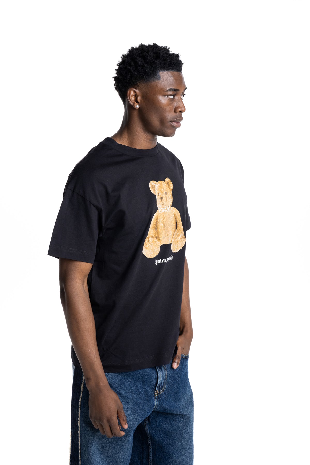 Palm Angels Men's Bear In Palm Big T Shirt | PMAAT01J99WE-1030