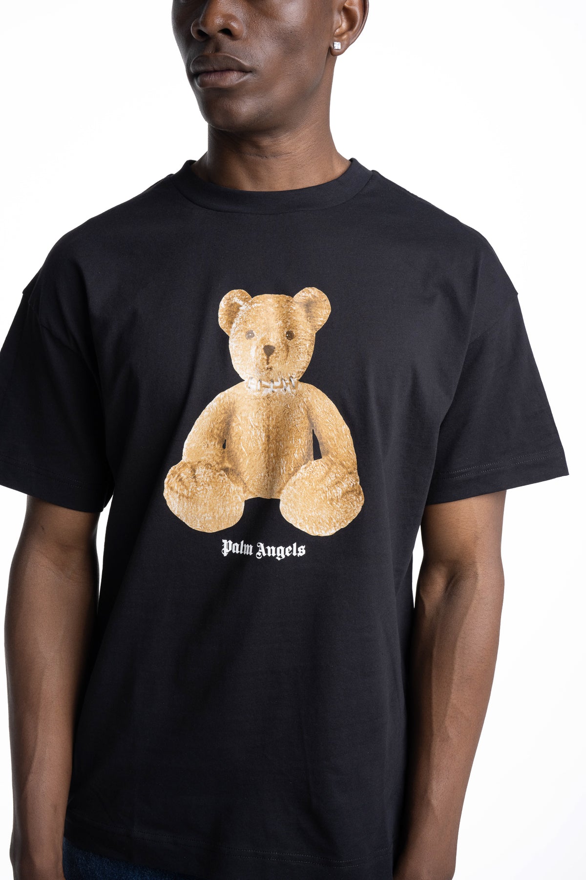 Palm Angels Men's Bear In Palm Big T Shirt | PMAAT01J99WE-1030