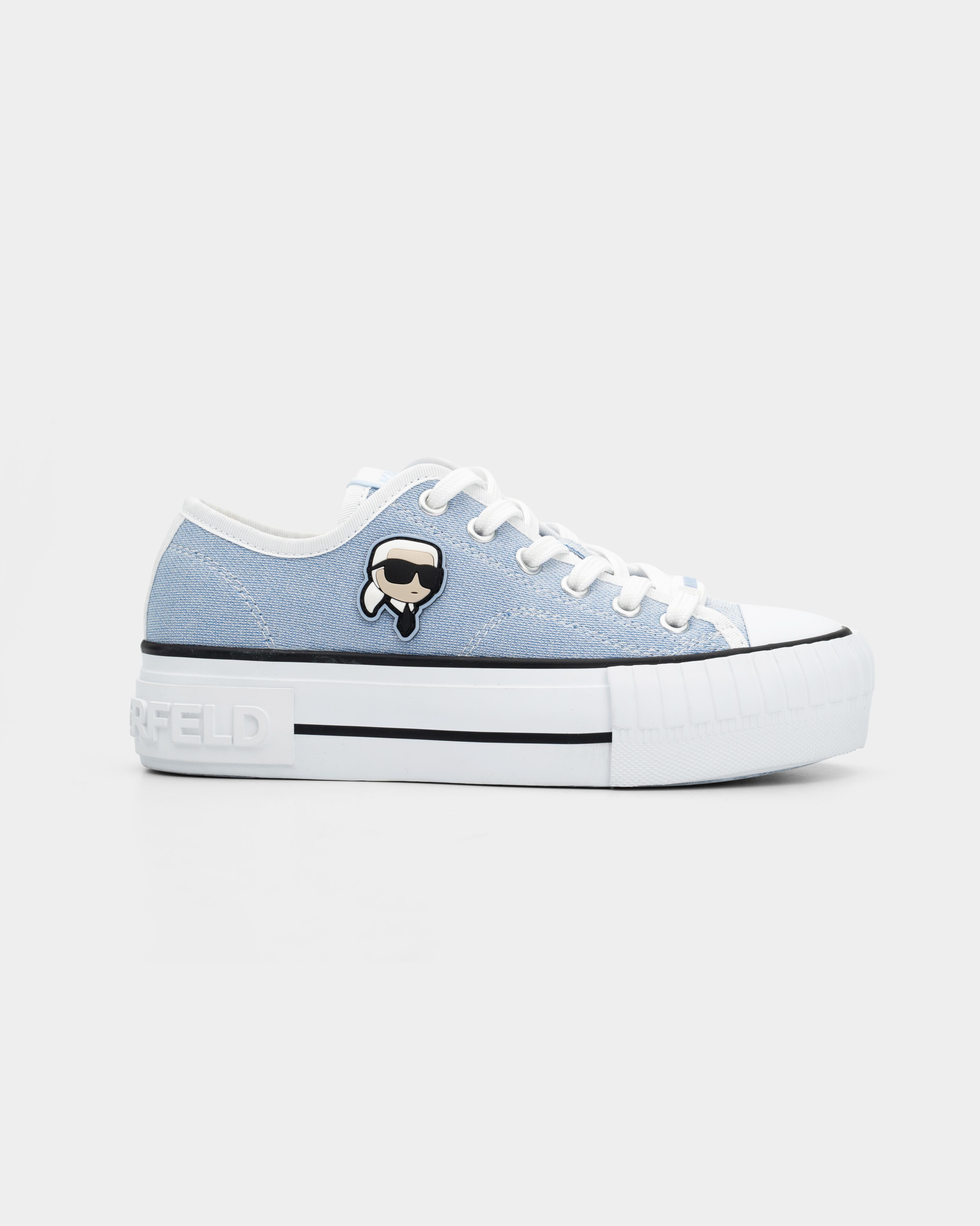 Karl Lagerfeld Women's Kampus Max NFT Patch Lo Lace Light Blue Canvas | KL60424G-9LB