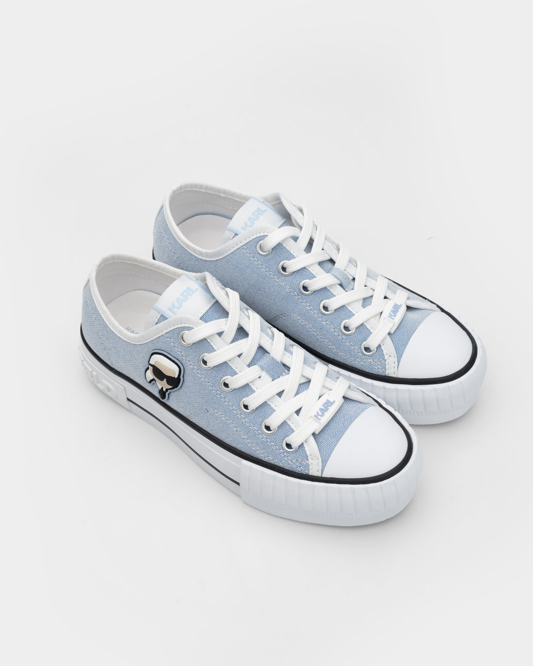 Karl Lagerfeld Women's Kampus Max NFT Patch Lo Lace Light Blue Canvas | KL60424G-9LB