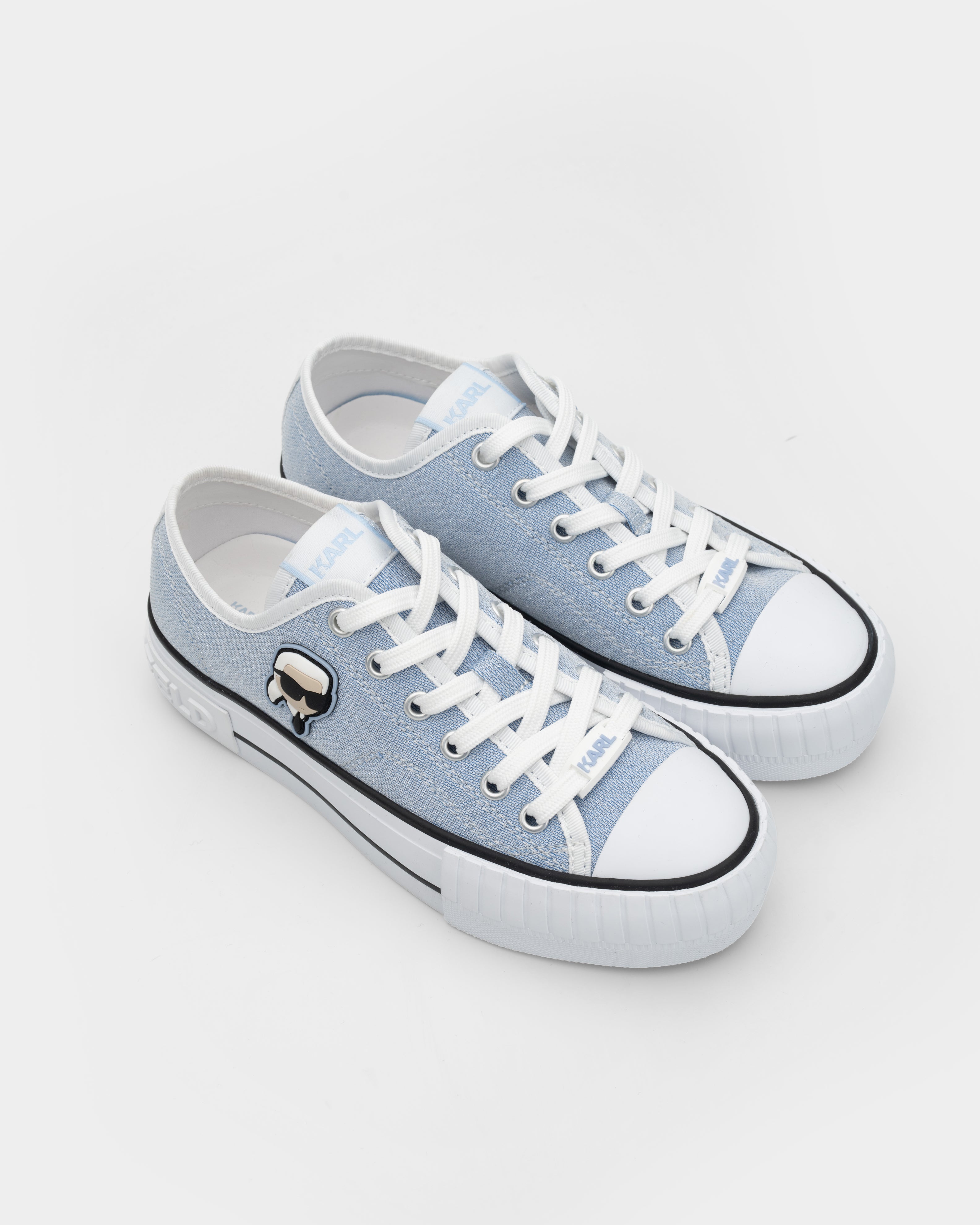 Karl Lagerfeld Women's Kampus Max NFT Patch Lo Lace Light Blue Canvas | KL60424G-9LB