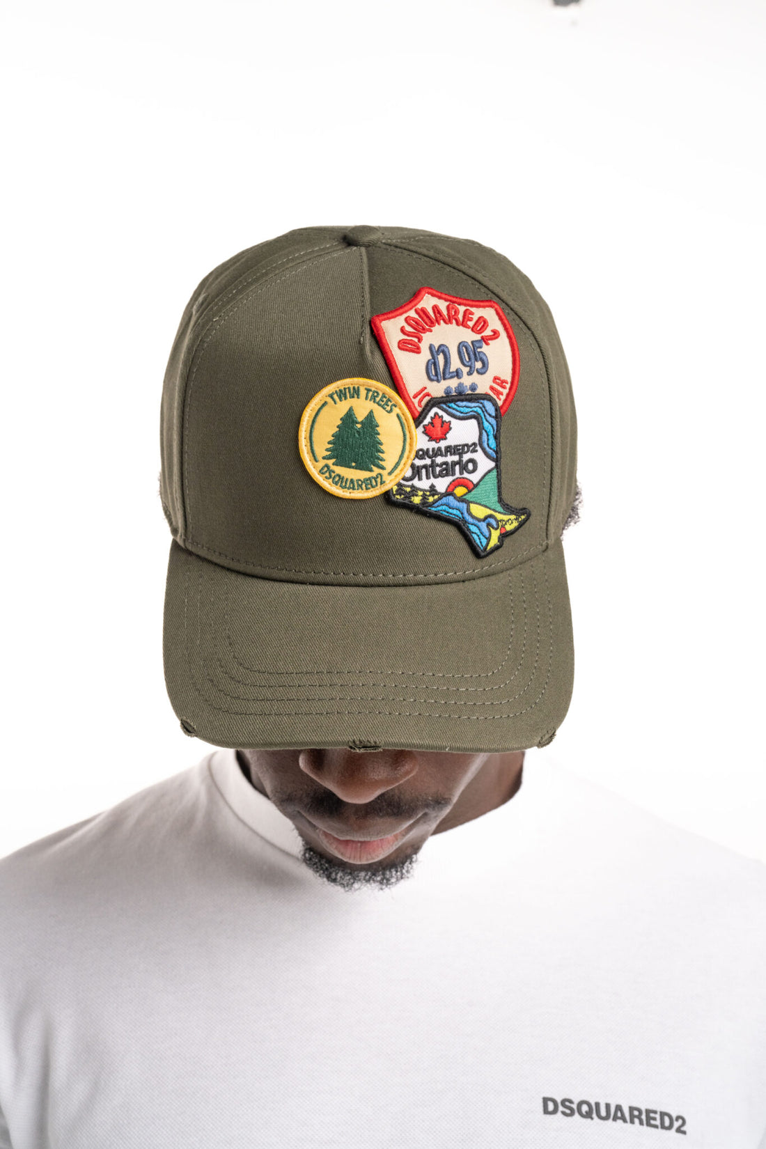 Dsquared2 Men's Canadian Patch Baseball Cap BCM0891 05C00001 8102