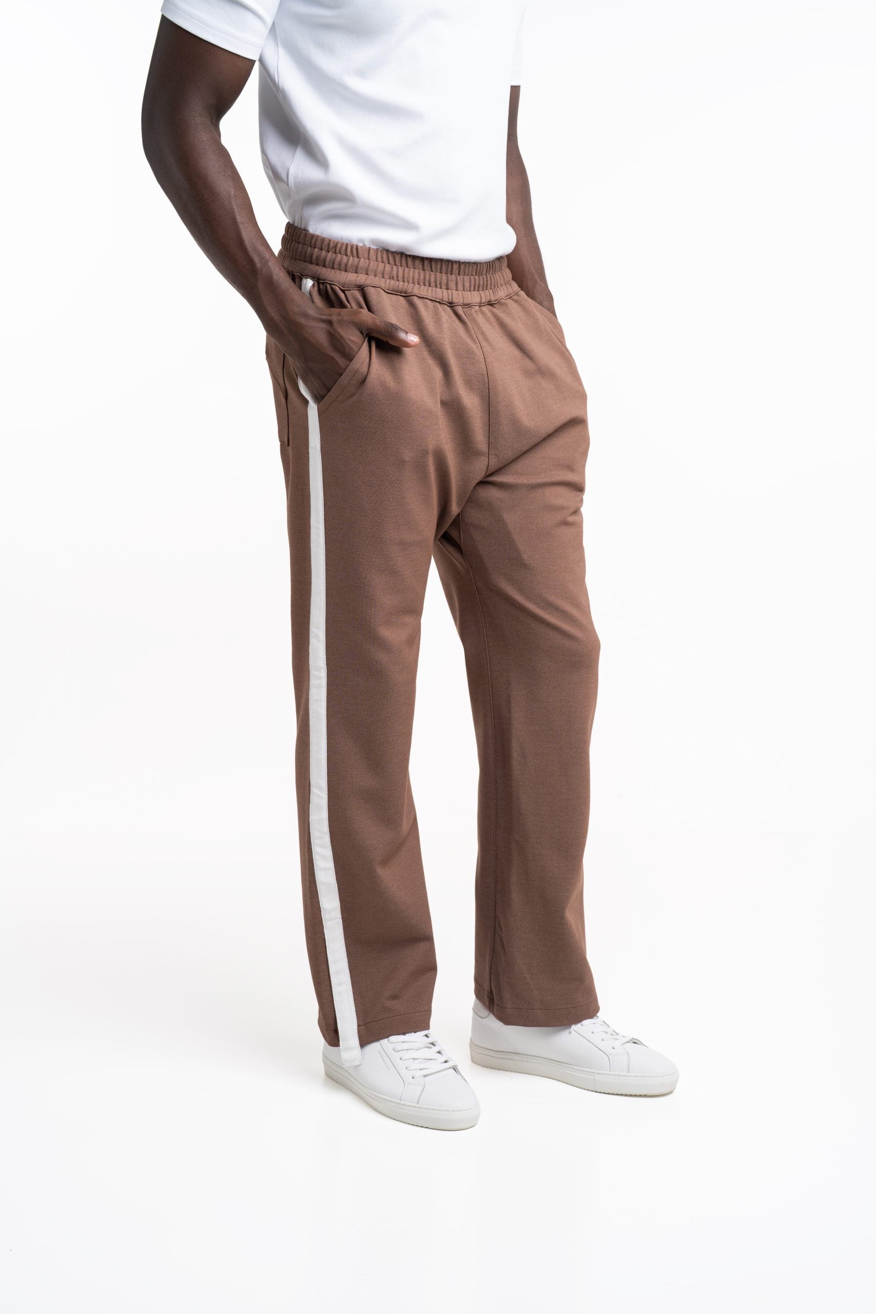Rhude Men's Hampton Track Pant Taupe | RHSS25TP02220-0004