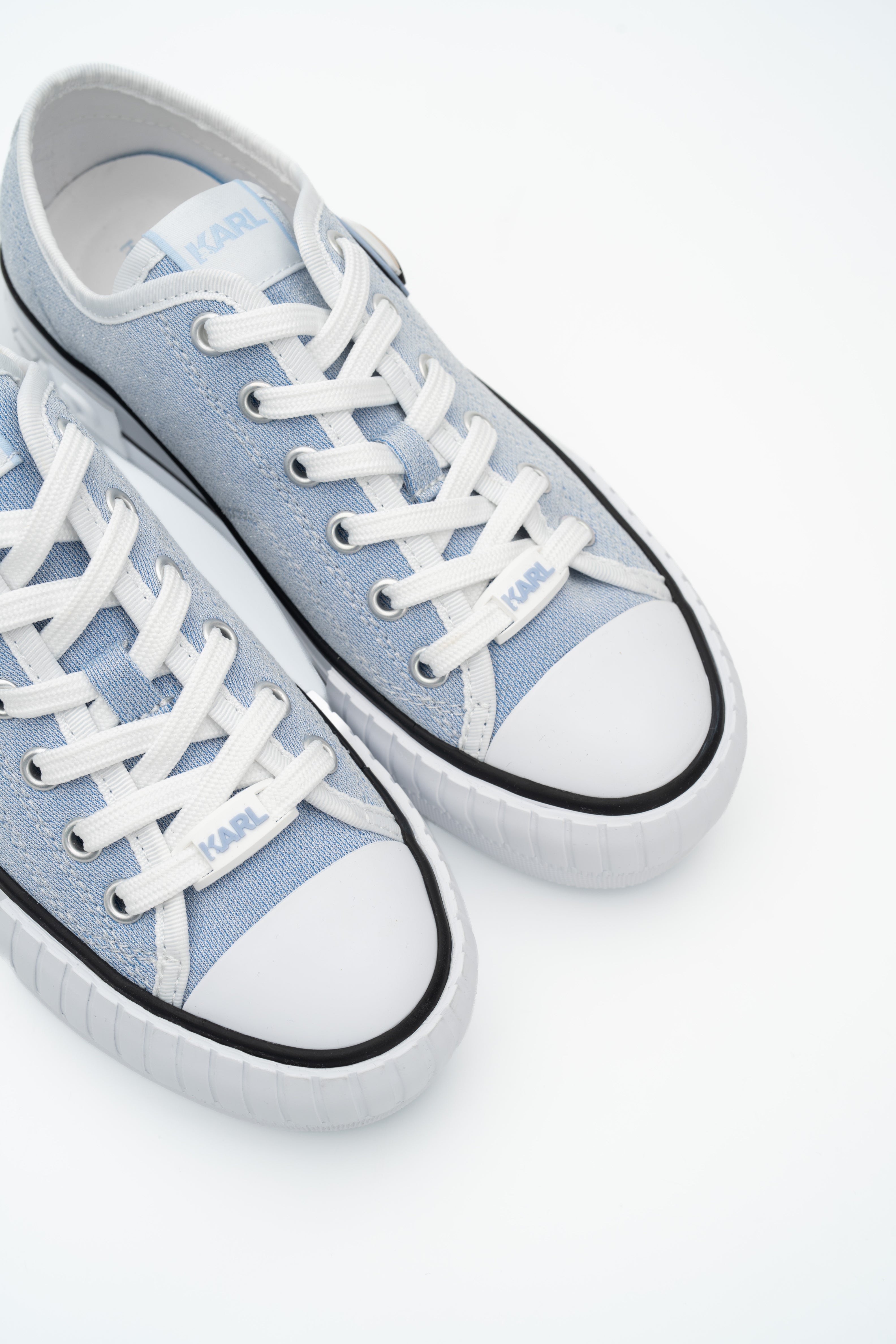 Karl Lagerfeld Women's Kampus Max NFT Patch Lo Lace Light Blue Canvas | KL60424G-9LB