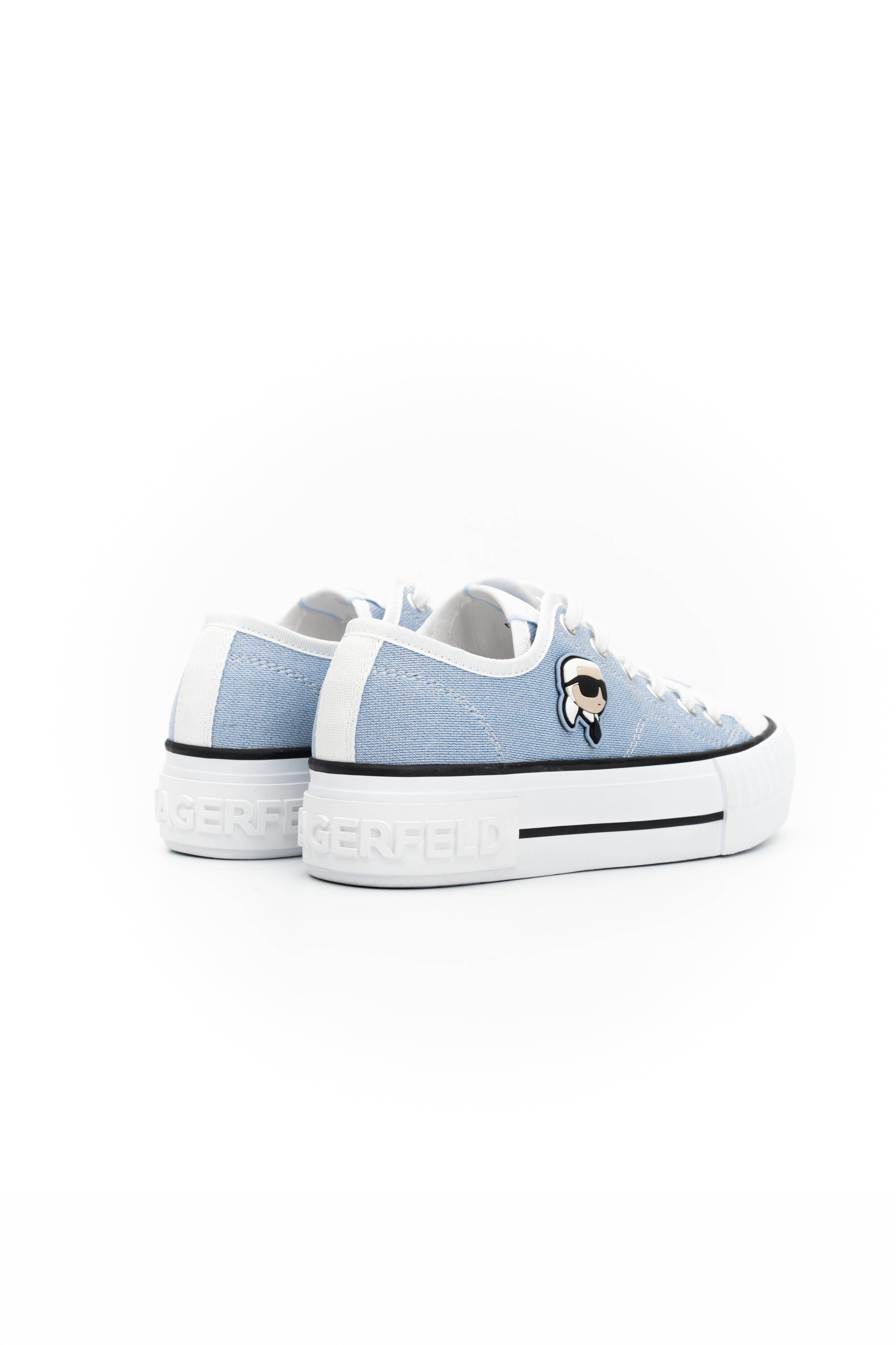 Karl Lagerfeld Women's Kampus Max NFT Patch Lo Lace Light Blue Canvas | KL60424G-9LB
