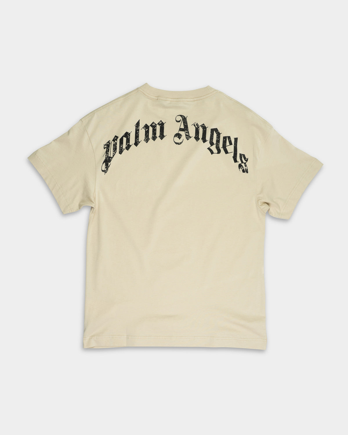 Palm Angels Men's Curved Logo T Shirt | PMAAT01J99A4-0K10