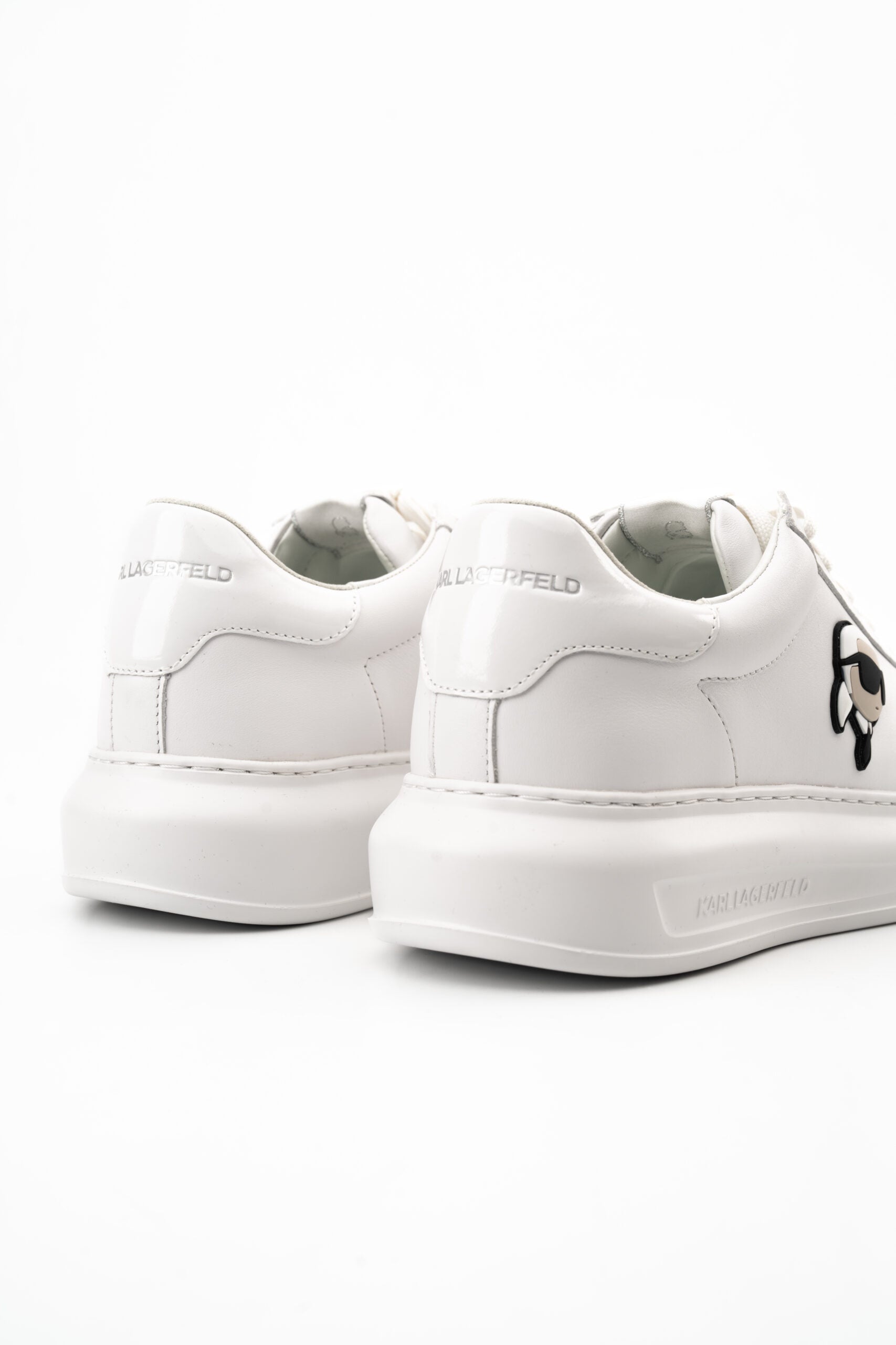 (Core) Karl Lagerfeld Men's Kapri NFT Lo Lace White Lthr/Mono Sneaker KL52530N 01W