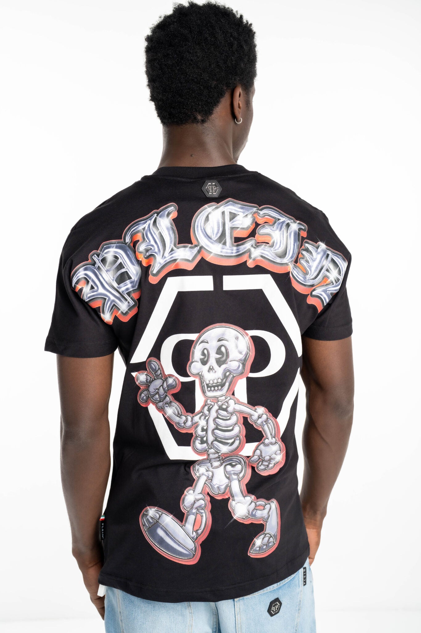Philipp Plein Men's Skully Gang SS Round Neck T Shirt MTK6777 PJY002N 02
