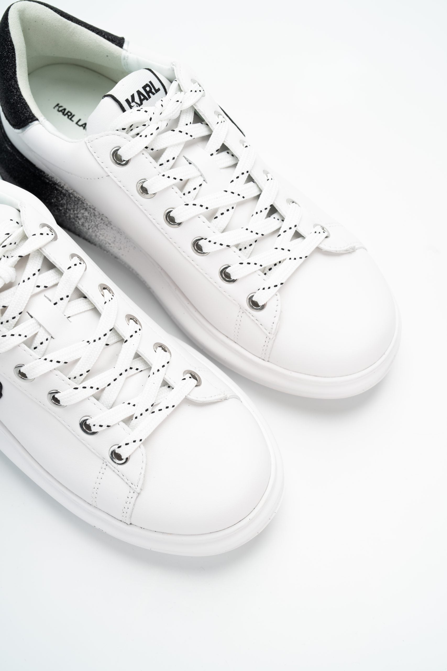 Karl Lagerfeld Ladies Kapri Ombre NFT Lo Lace White Lthr | KL62530F-011