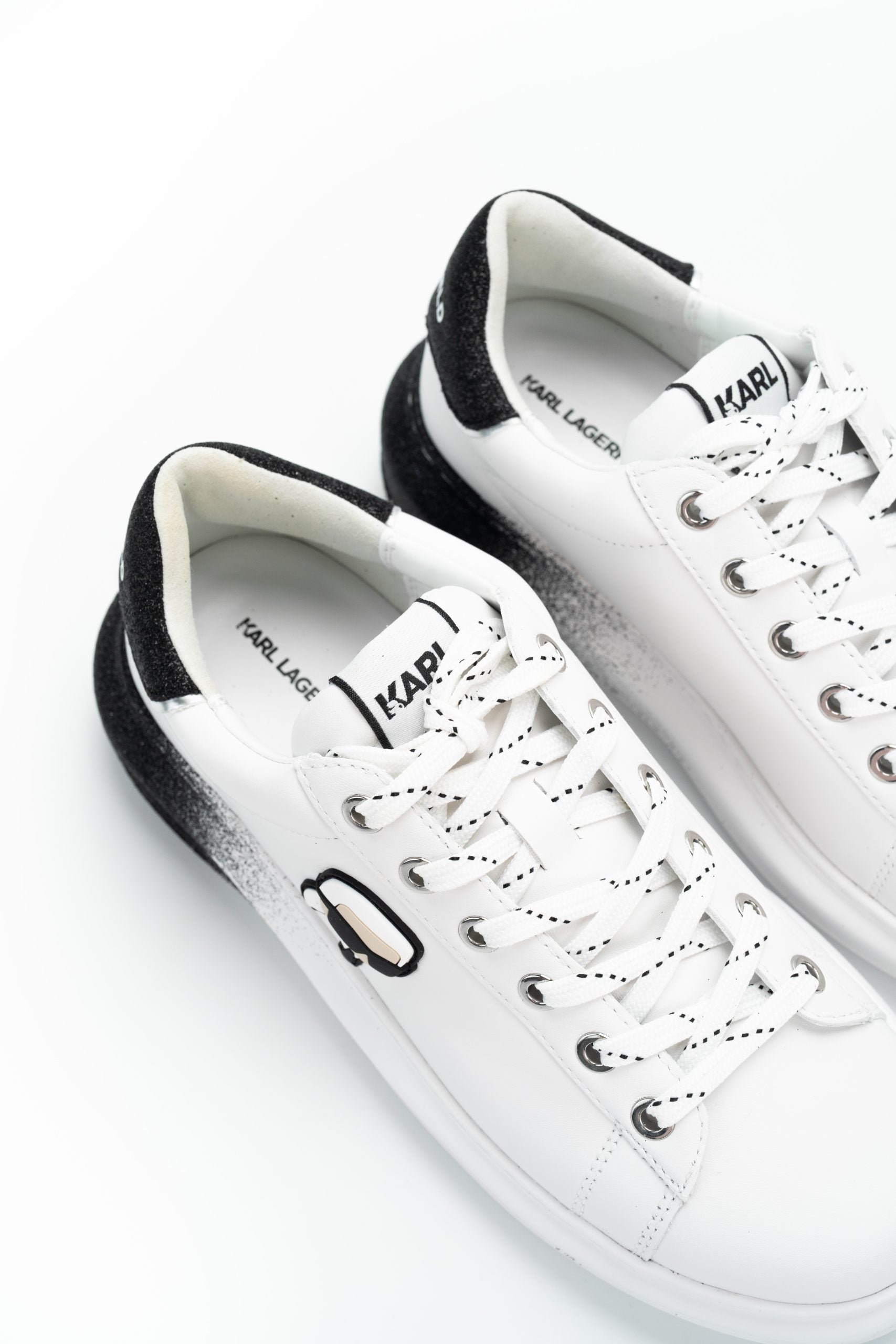 Karl Lagerfeld Ladies Kapri Ombre NFT Lo Lace White Lthr | KL62530F-011