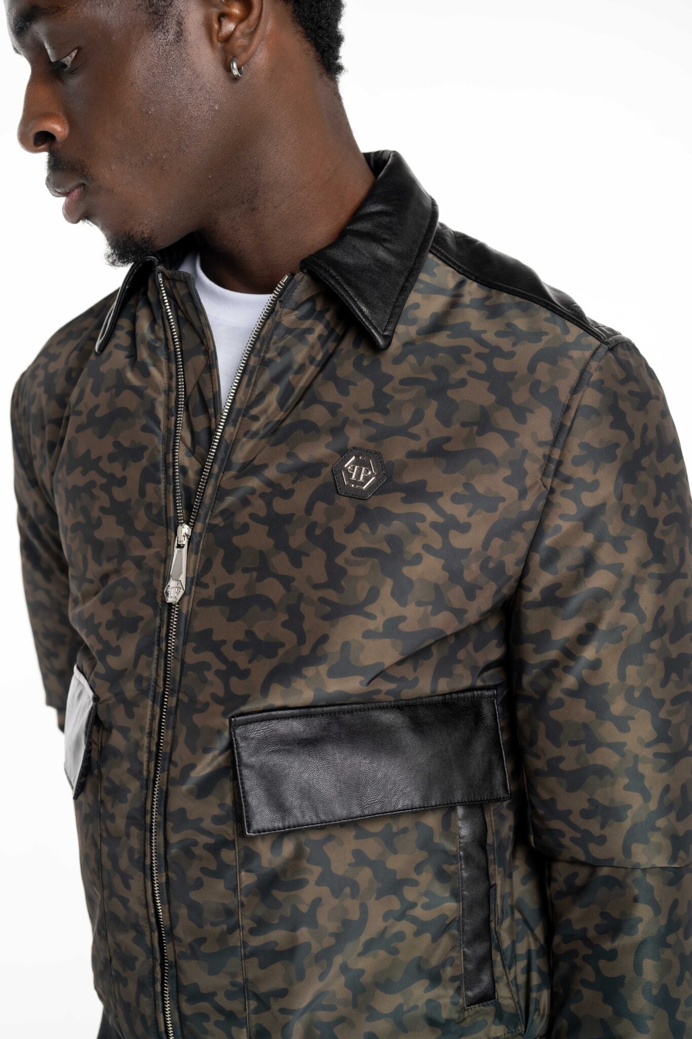 Philipp Plein Men's Nylon Jacket MRB2492 PNY002N 0250
