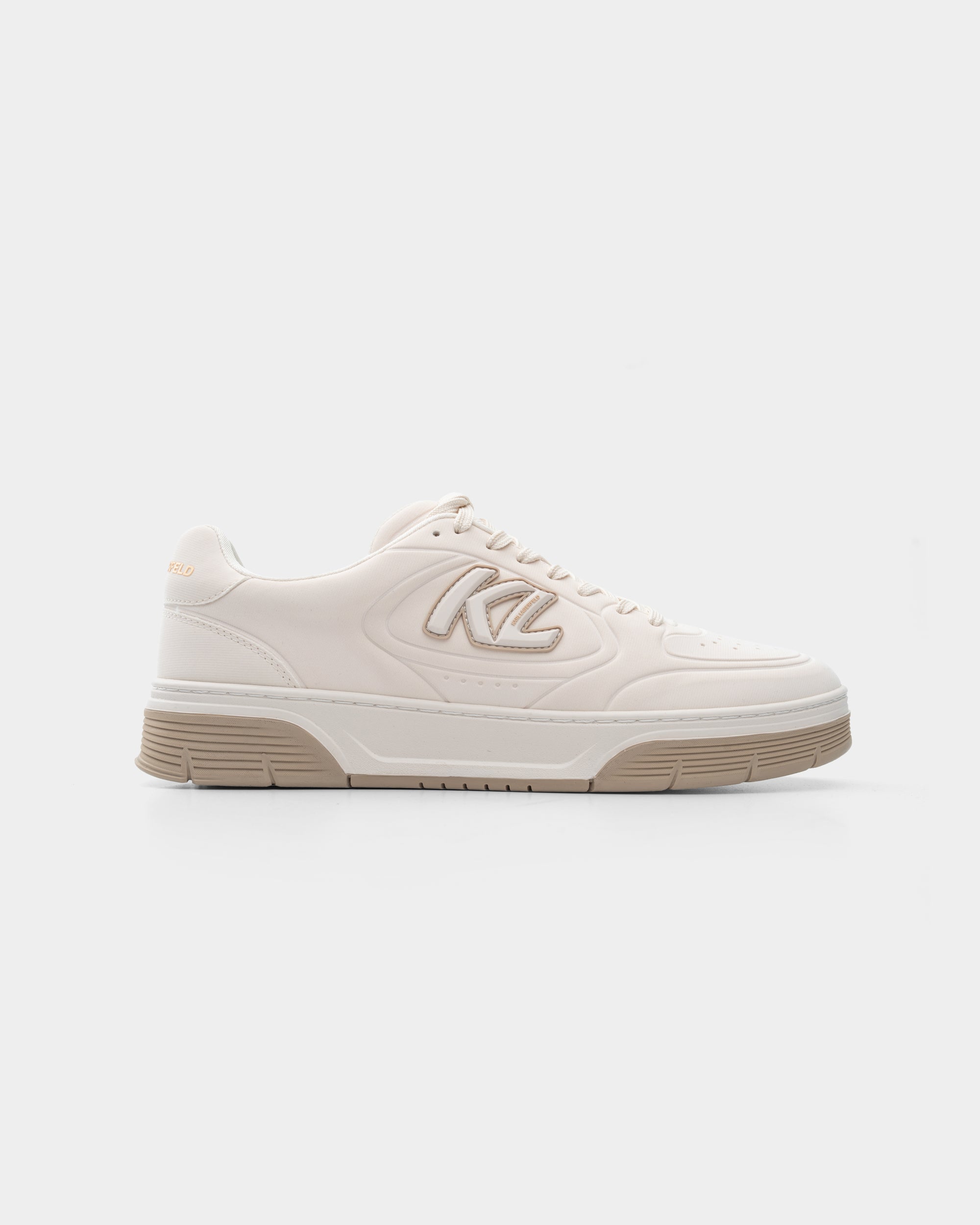 Karl Lagerfeld Men's Kourtney Skuba Emboss Off White Synth Textile | KL53016-HT1