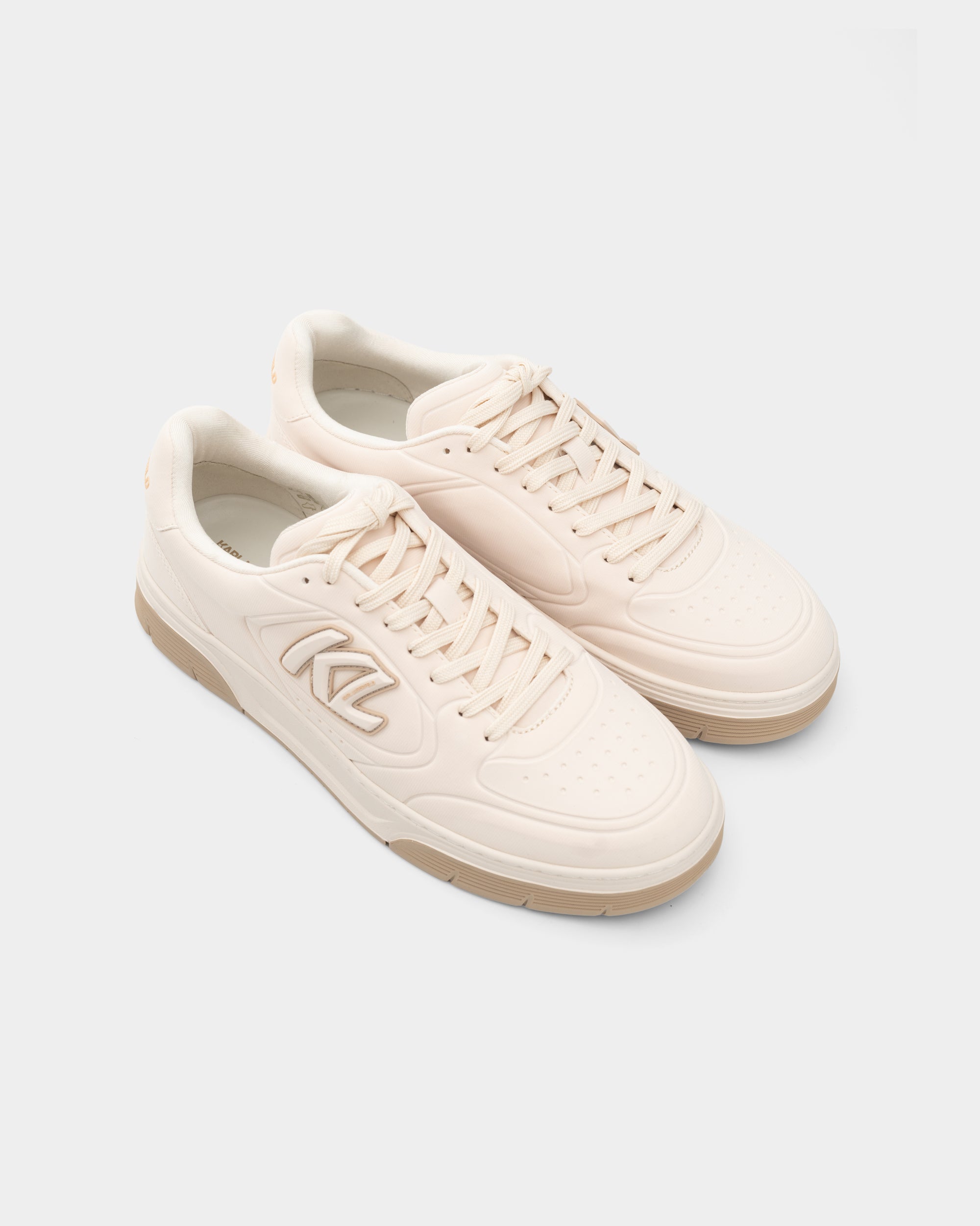 Karl Lagerfeld Men's Kourtney Skuba Emboss Off White Synth Textile | KL53016-HT1
