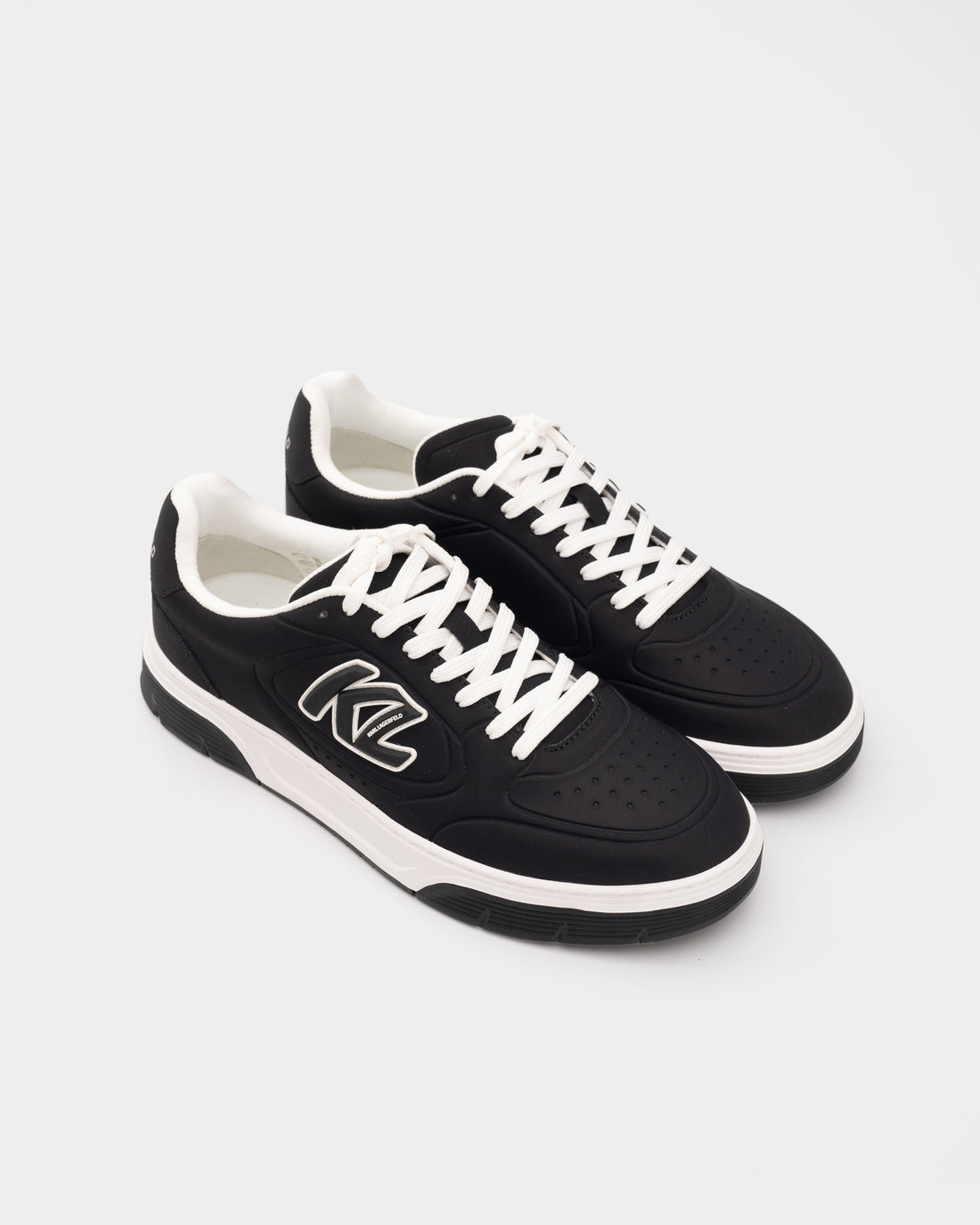 Karl Lagerfeld Men's Kourtney Skuba Emboss Black Nylon Textile | KL53016-H00