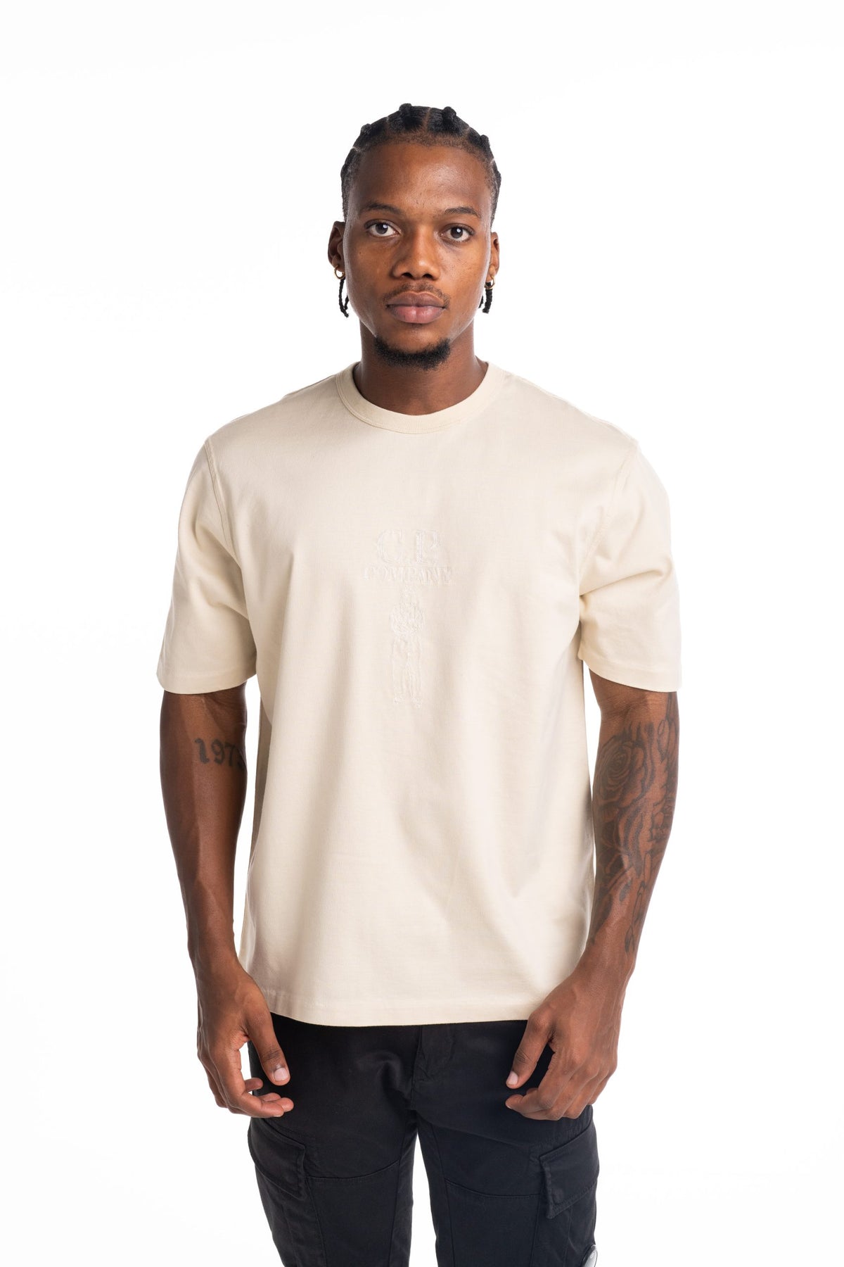 CP Company Men's SS T Shirt Frozen Dew | 20CMTS120A110580W-114