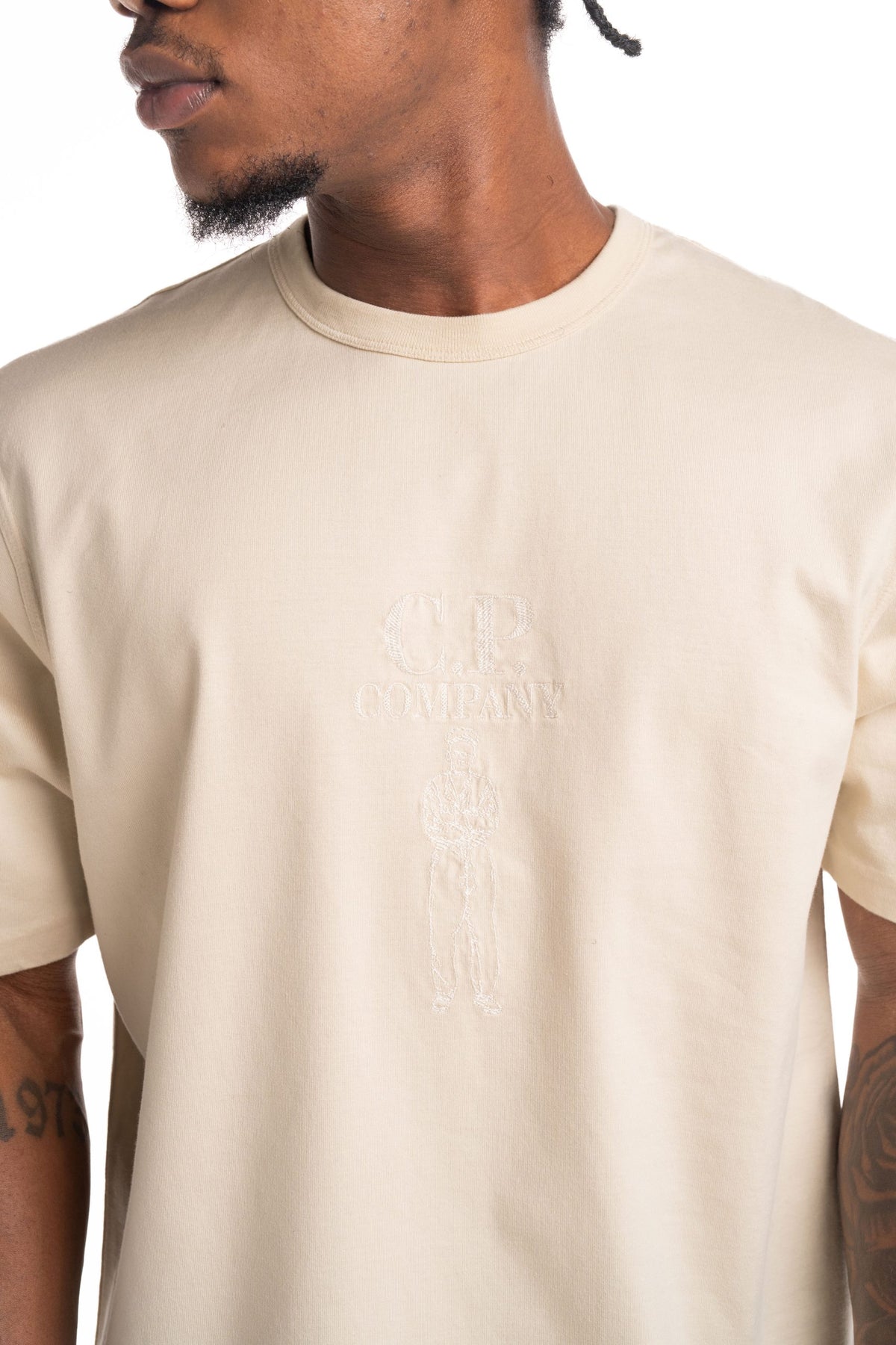 CP Company Men's SS T Shirt Frozen Dew | 20CMTS120A110580W-114