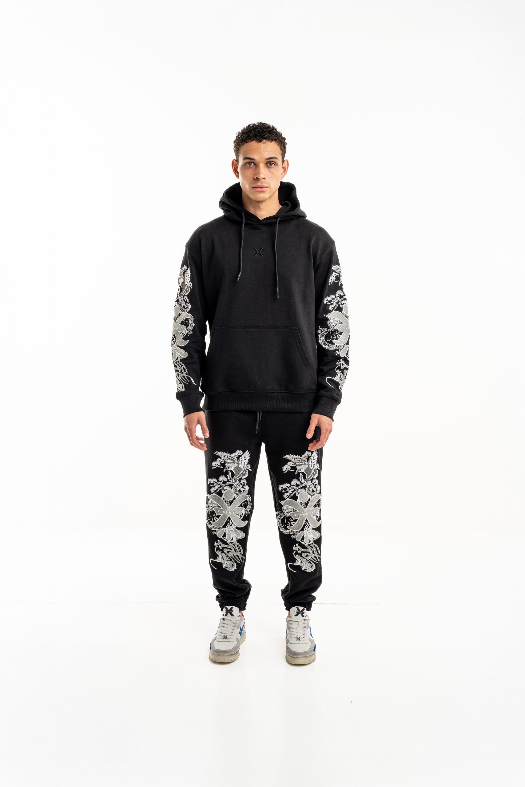 John Richmond X Men's Weiga Sweatshirt | UMP25110FEP8 Black
