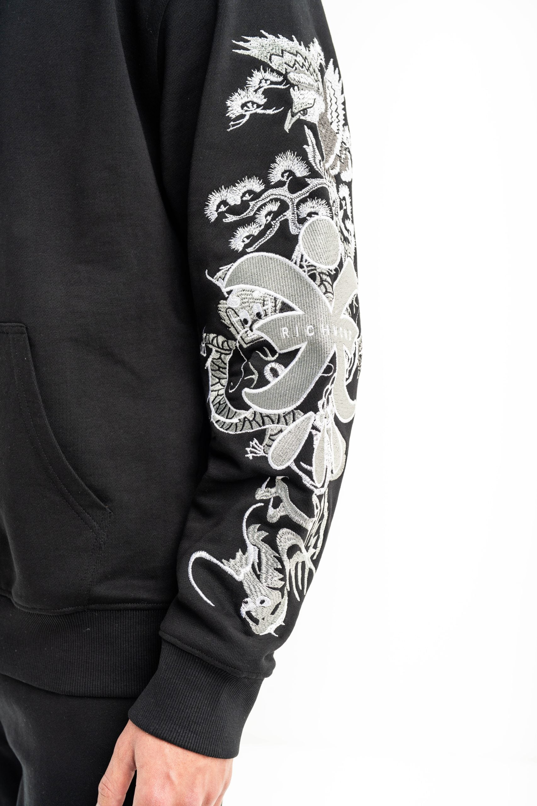 John Richmond X Men's Weiga Sweatshirt | UMP25110FEP8 Black