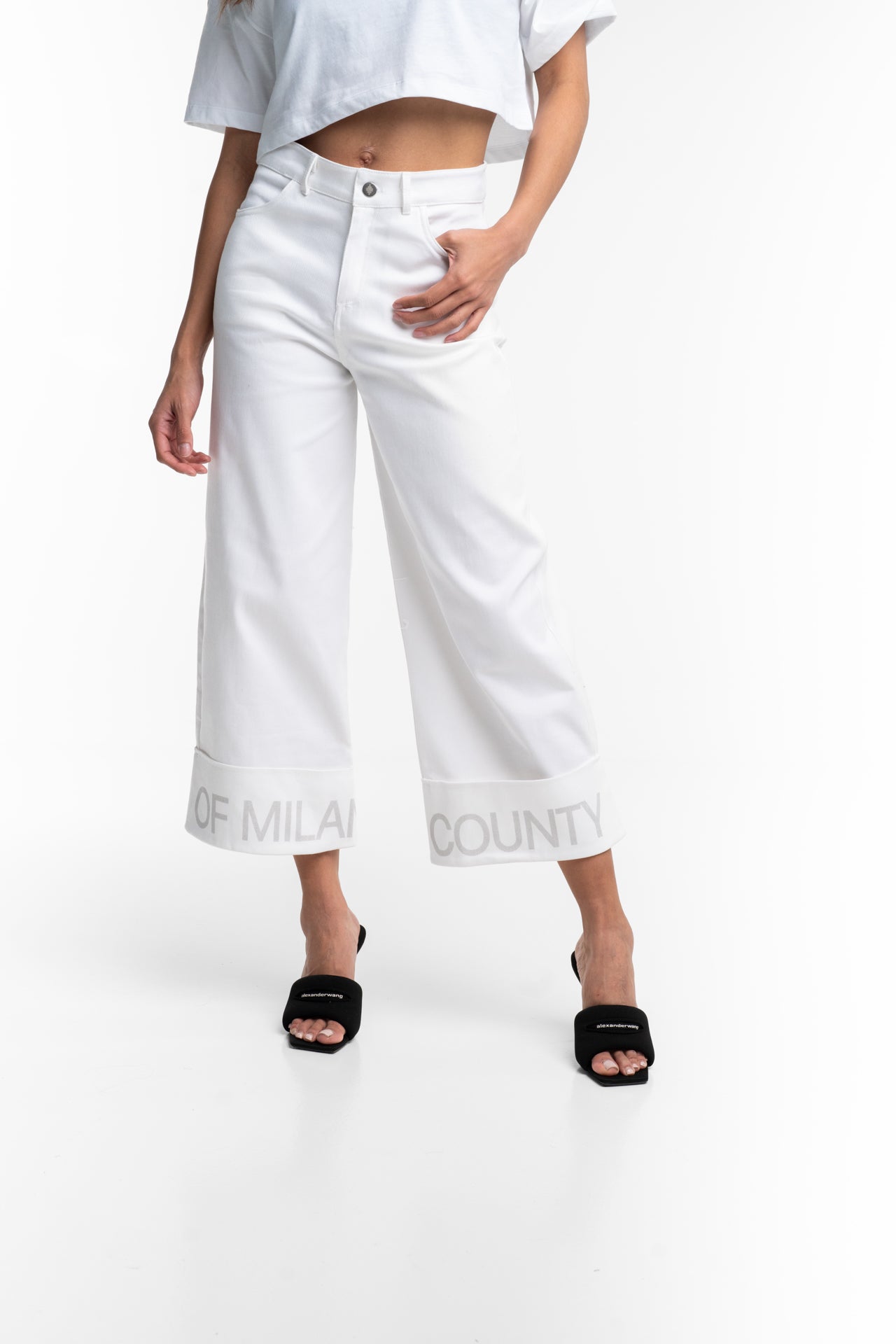 County of Milan Ladies Pants | 26ECM30153-White