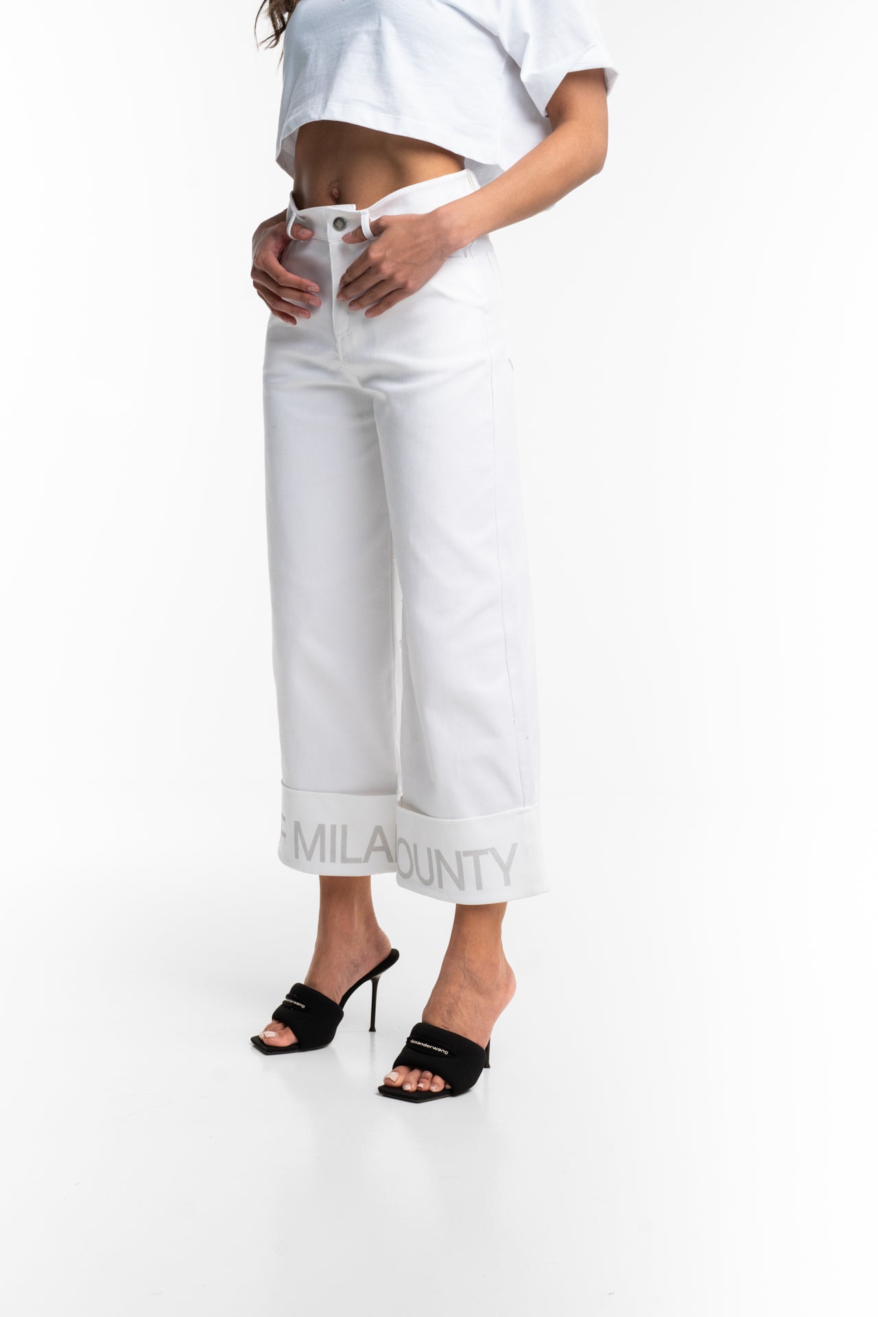 County of Milan Ladies Pants | 26ECM30153-White