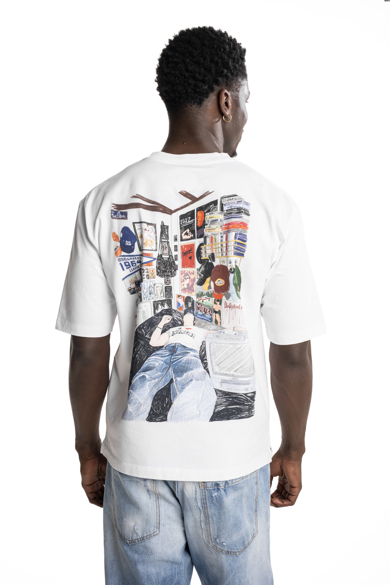 Dsquared2 Mens T Shirt | S74GD1578-D20033-100