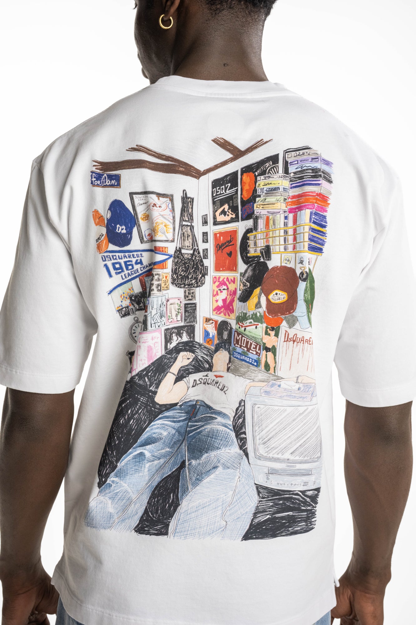 Dsquared2 Mens T Shirt | S74GD1578-D20033-100