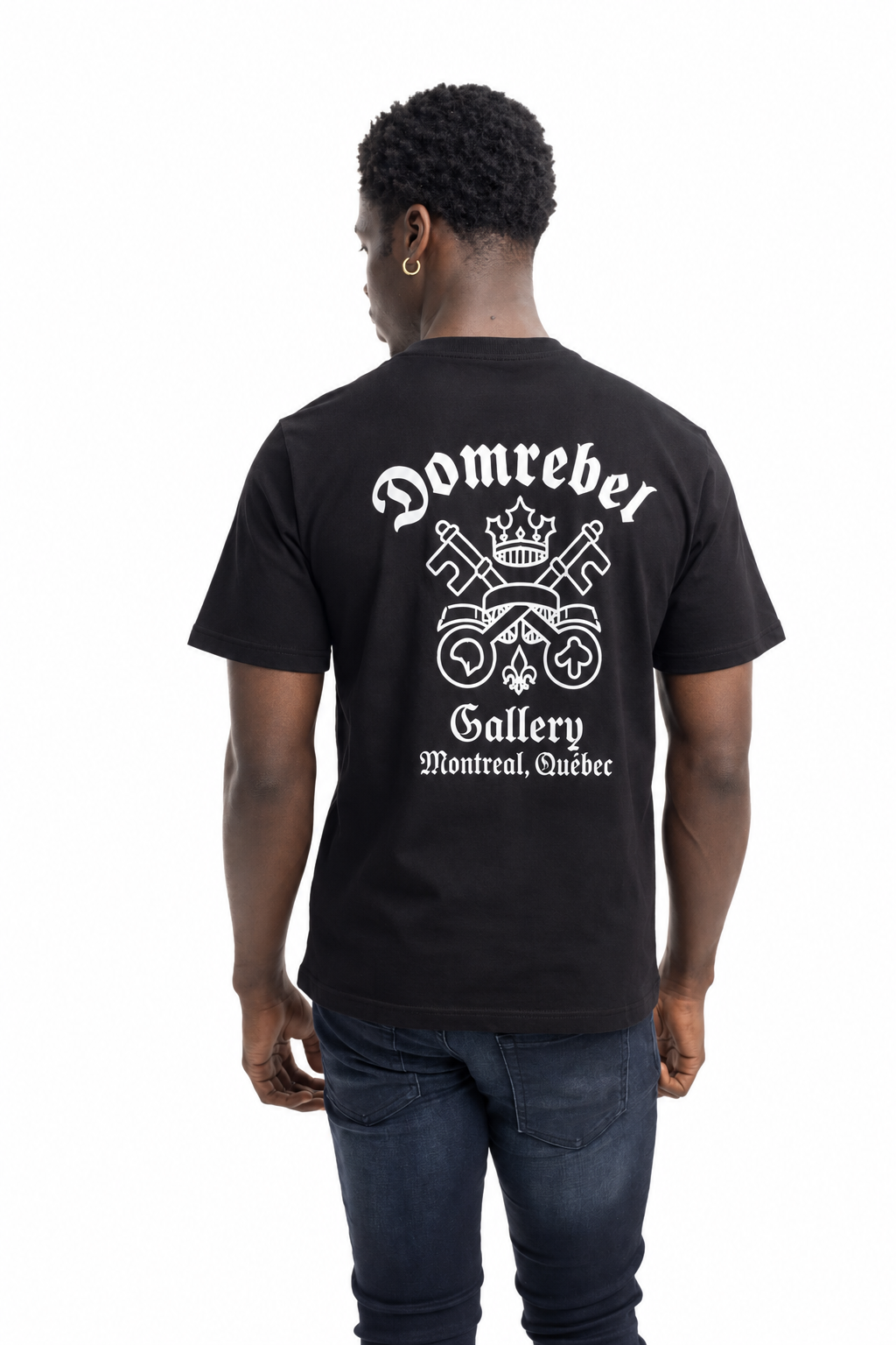Dom Rebel Men's Key T Shirt | Old Black