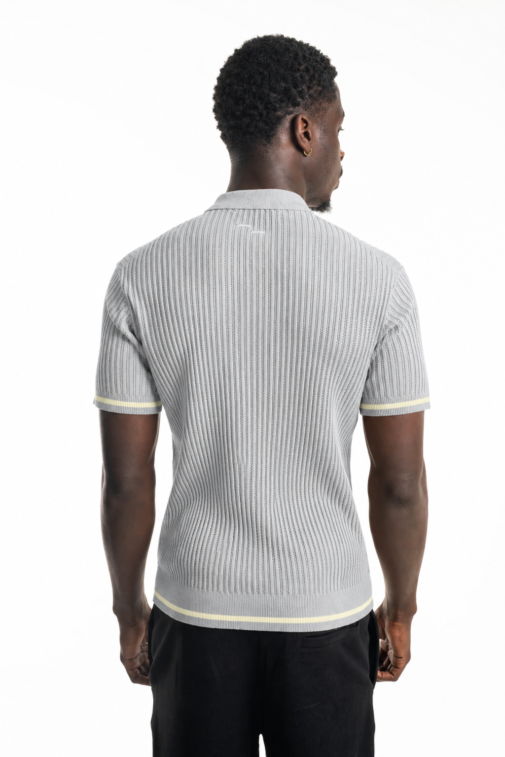 Filling Pieces Men's Boucle Knit Polo Antartica | 422670500246-315