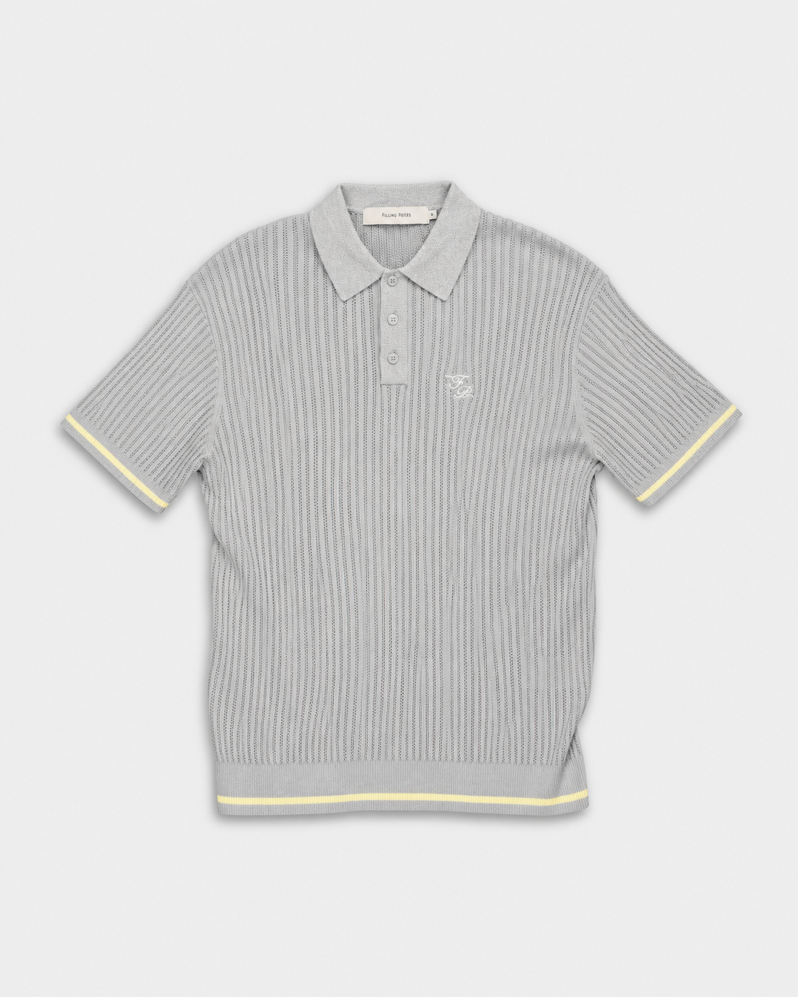 Filling Pieces Men's Boucle Knit Polo Antartica | 422670500246-315