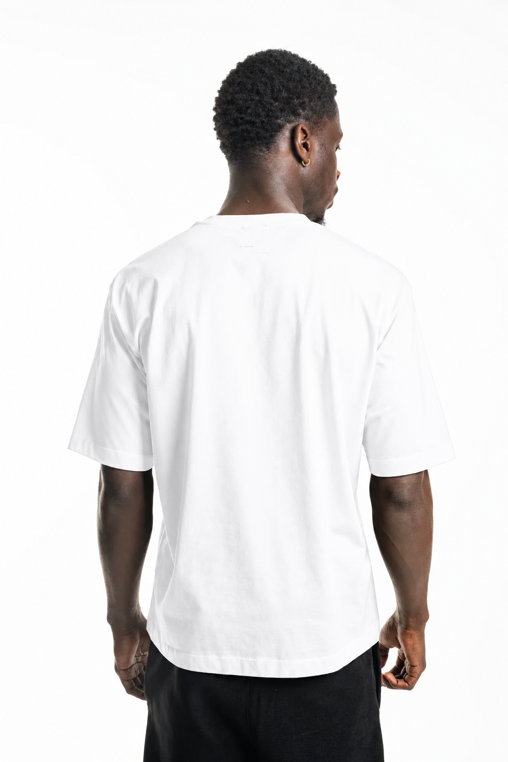 Filling Pieces Men's T Shirt Boxy Embroidered White | 412520501142-110