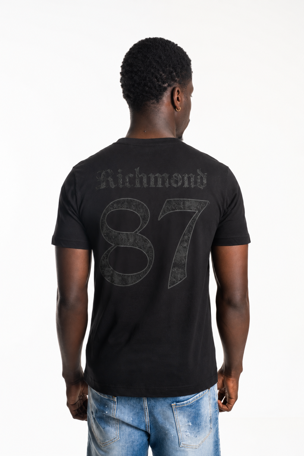 John Richmond X Men's Koffour T Shirt | UMP26331TSCKL-Black